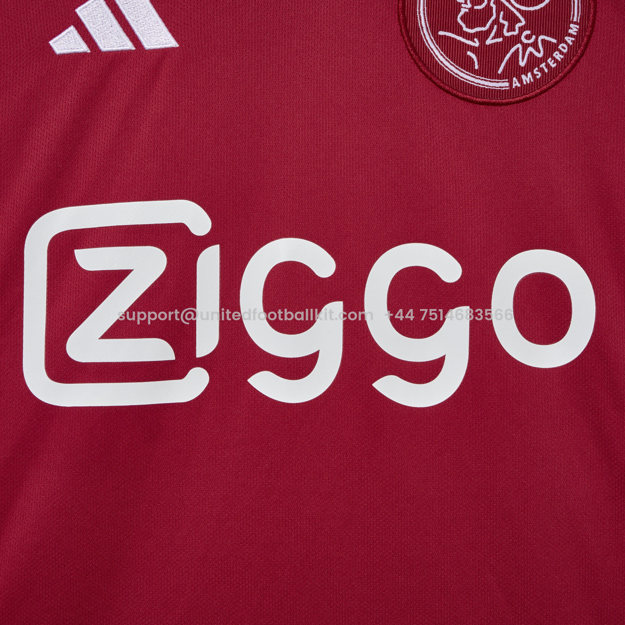 Unitedfootballkit.com | Ajax 24-25 Home Stadium Jersey - Fans Version -Customize Name, Number and Patch | Worldwide Shipping