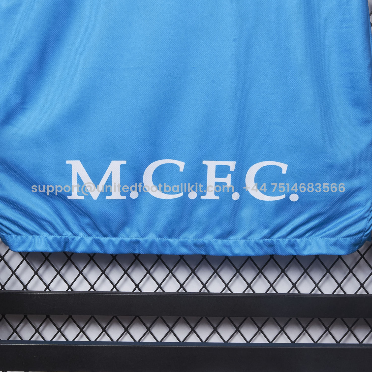 Unitedfootballkit.com | Retro Manchester City 1997-98 Home Jersey -Customize Name, Number and Patch | Worldwide Shipping