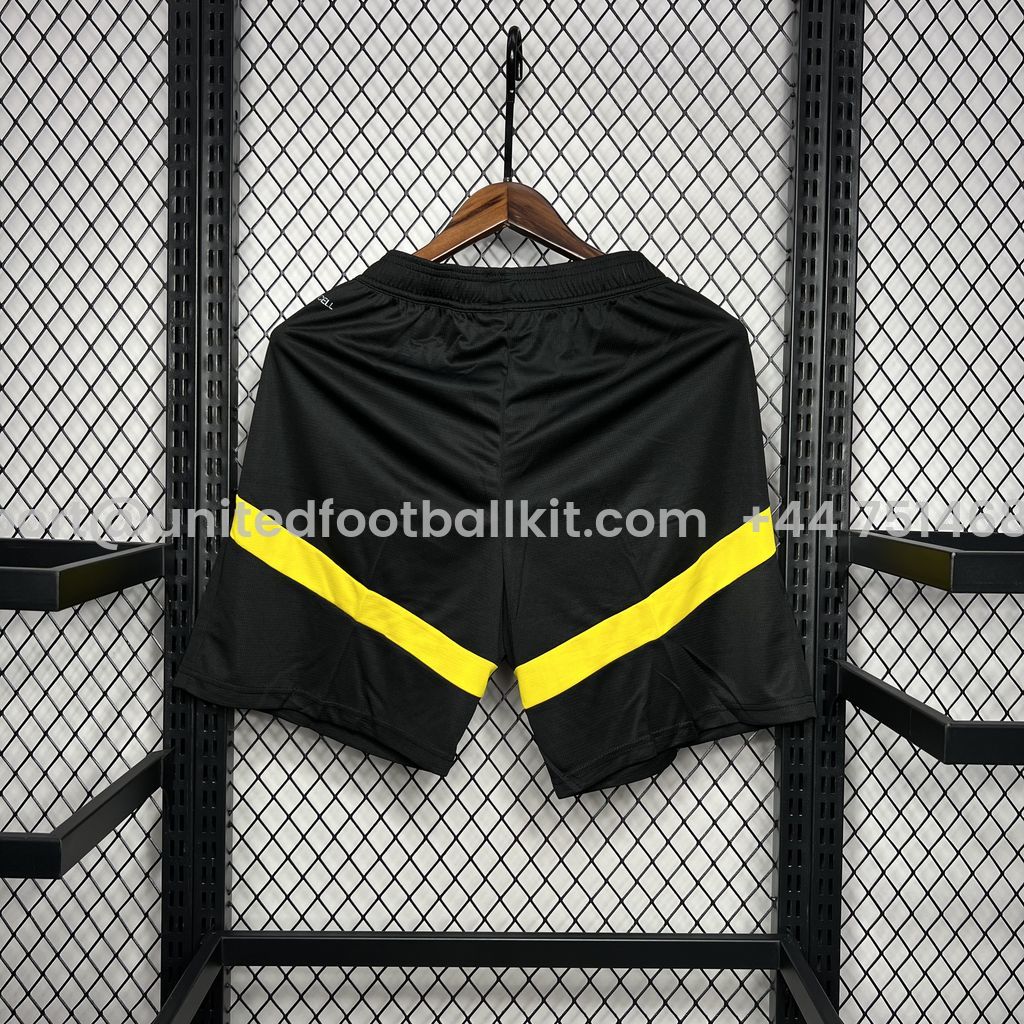 Unitedfootballkit.com | Dortmund 24-25 Home Shorts - Fans Version -Customize Name, Number and Patch | Worldwide Shipping