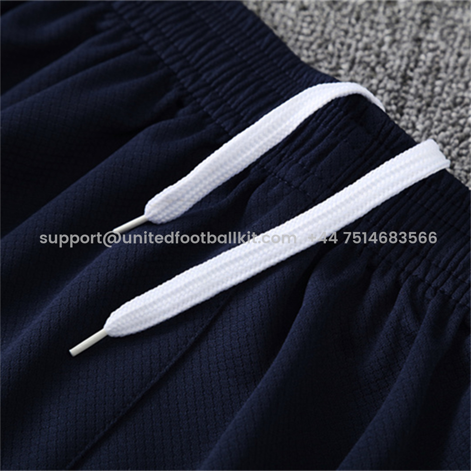 Unitedfootballkit.com | Barcelona 25-26 Short-Sleeve Training Set - Beige Top & Blue Shorts -Customize Name, Number and Patch | Worldwide Shipping