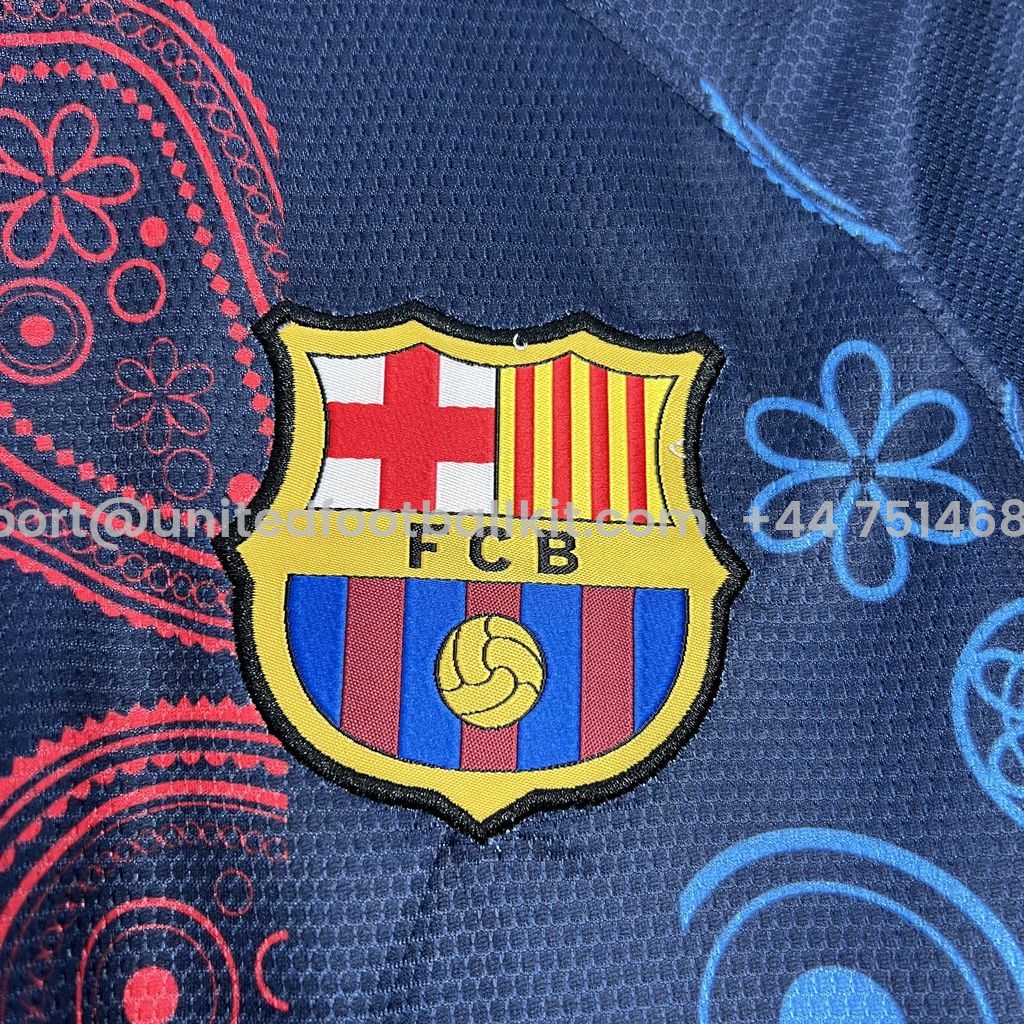 Unitedfootballkit.com | Barcelona 24-25 Blue Speical Jersey - Fans Version -Customize Name, Number and Patch | Worldwide Shipping