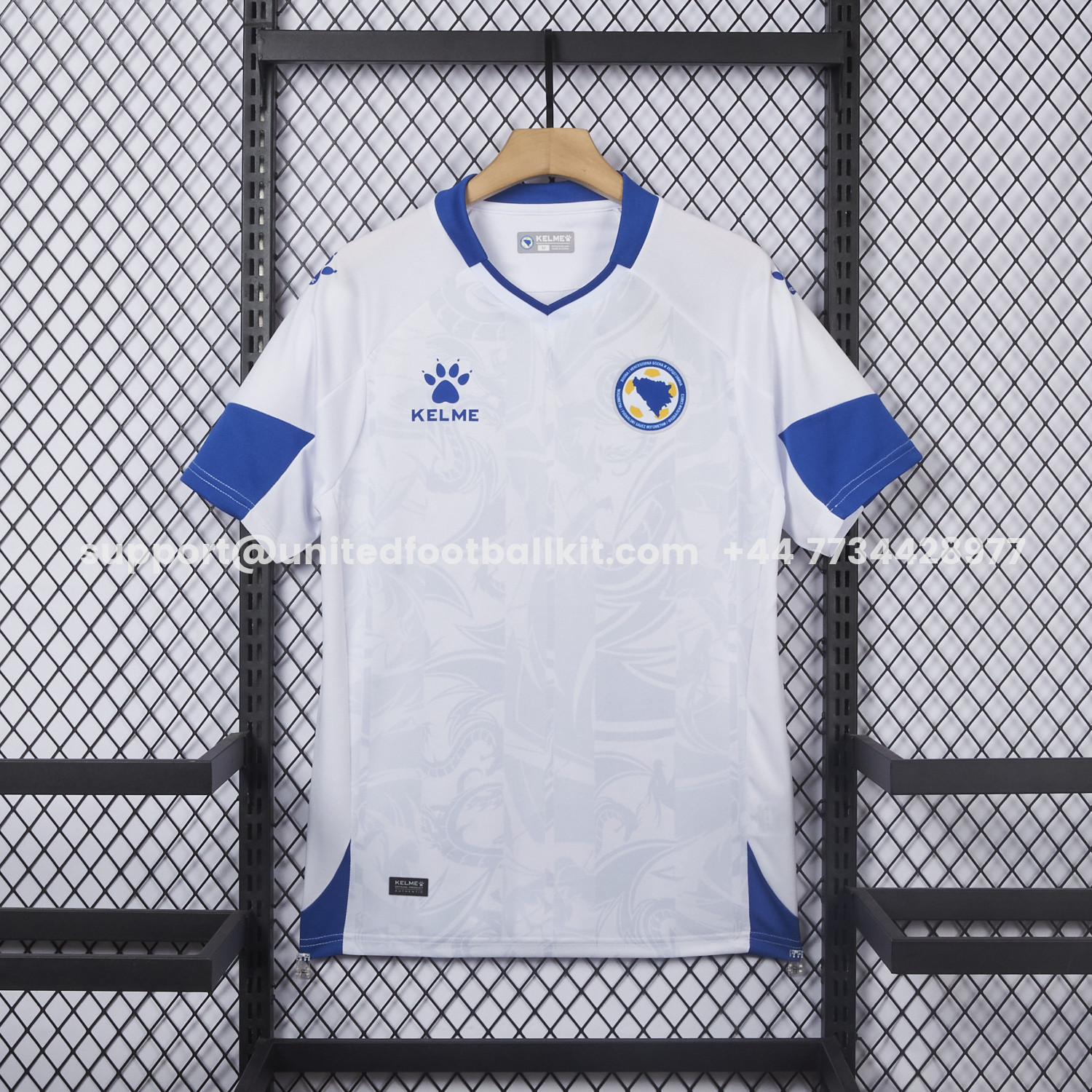 Unitedfootballkit.com | Bosnia and Herzegovina 2025 Away Jersey - Fans Version -Customize Name, Number and Patch | Worldwide Shipping