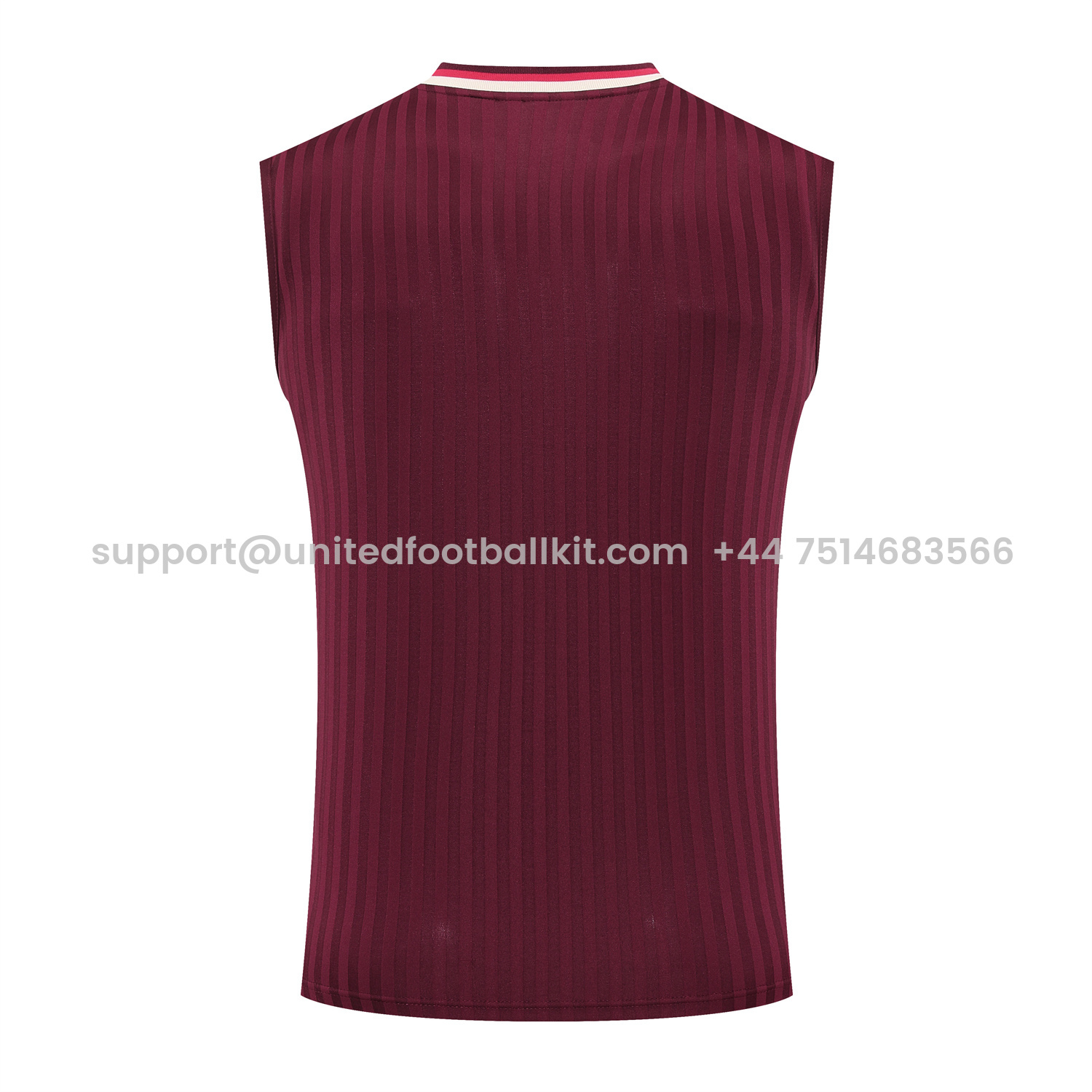 Unitedfootballkit.com | Bayern Munich 25-26 Vest Training Set - Wine Red Lines Vest & Wine Red Lines Shorts -Customize Name, Number and Patch | Worldwide Shipping