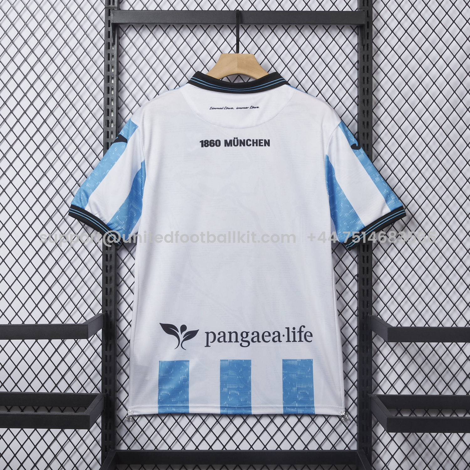 Unitedfootballkit.com | TSV 1860 München Munich 25-26 Blue And White Stripes Home Jersey - Fans Version -Customize Name, Number and Patch | Worldwide Shipping