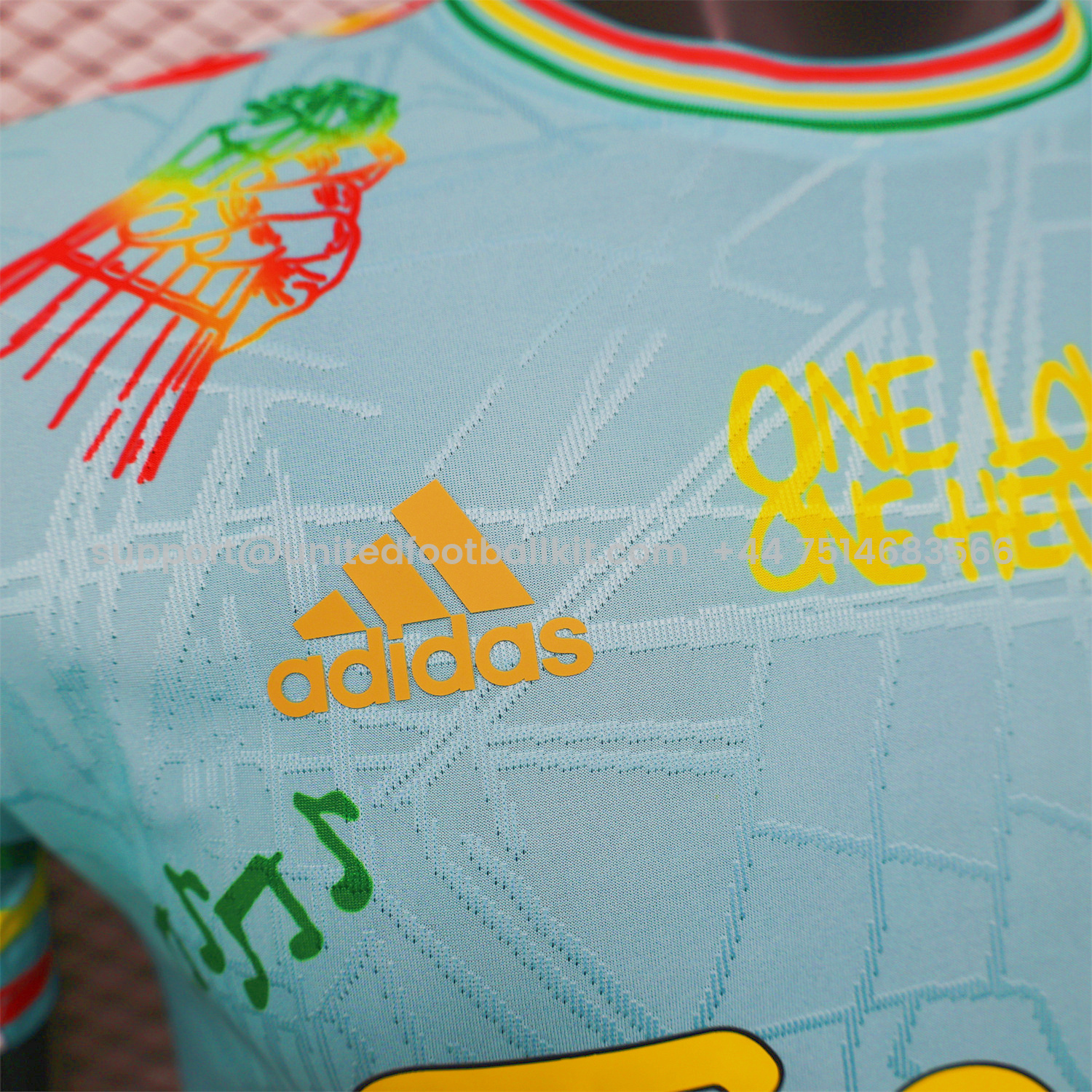 Unitedfootballkit.com | Ajax x B-O-B Marly 25-26 Light Blue Special Edition Jersey - Player Version -Customize Name, Number and Patch | Worldwide Shipping