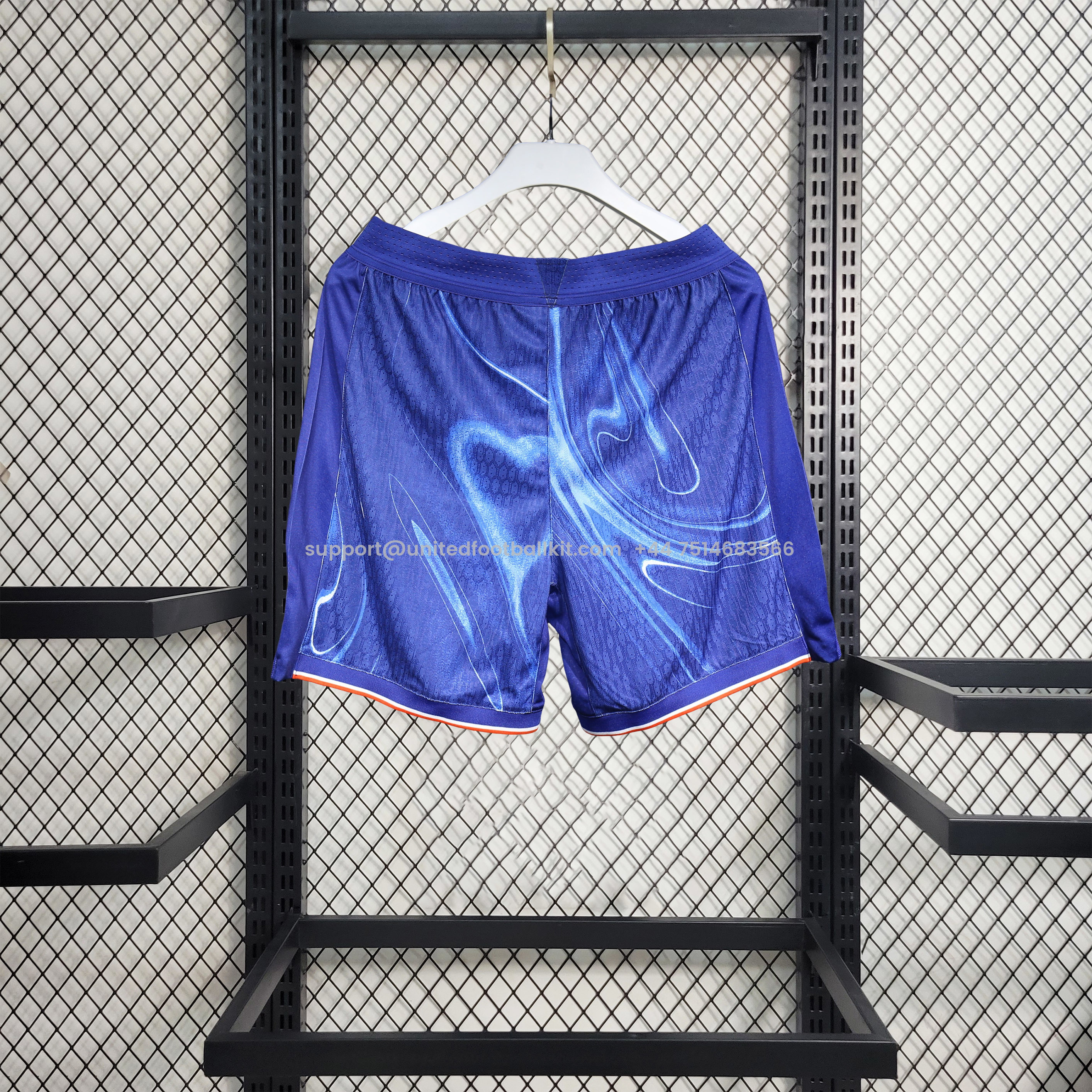 Unitedfootballkit.com | C.H.E.L.S.E.A 24-25 Home Shorts - Player Version -Customize Name, Number and Patch | Worldwide Shipping