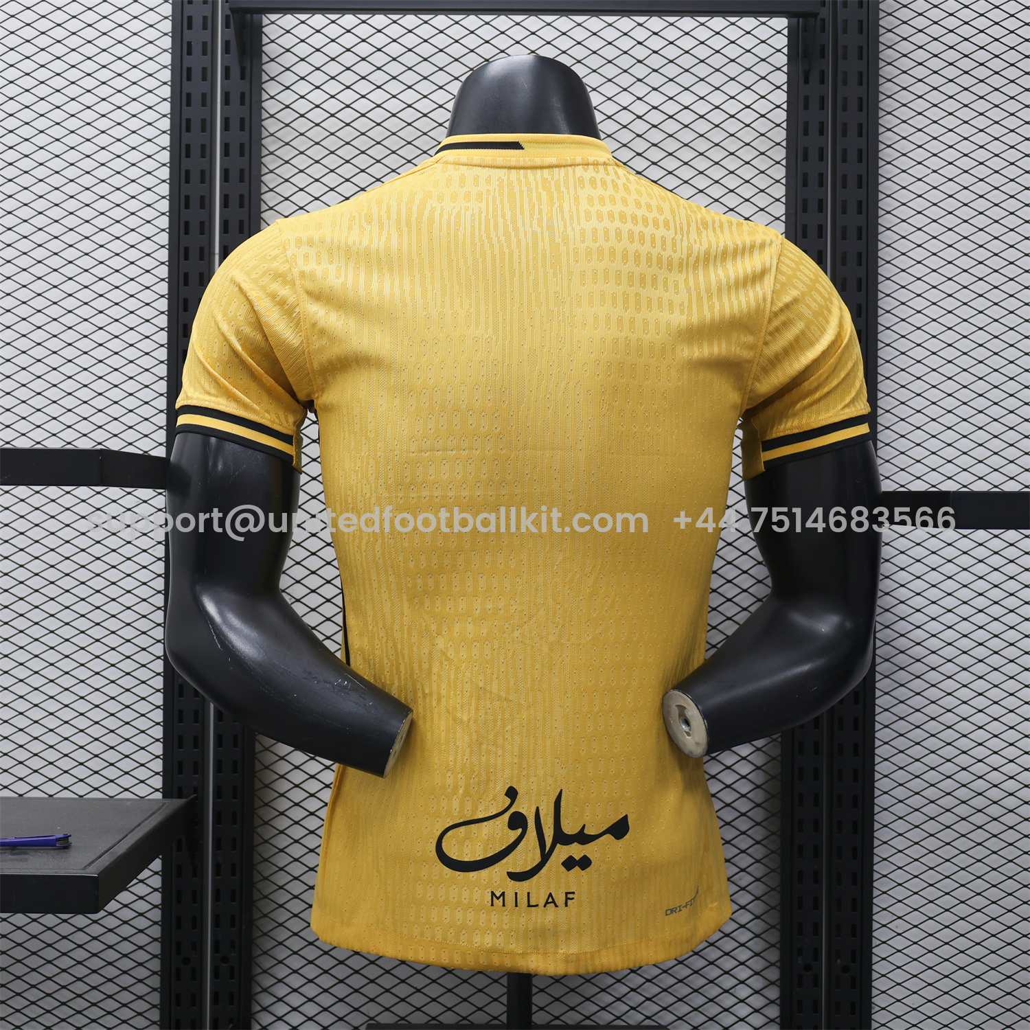 Unitedfootballkit.com | Al Ittihad Jeddah United 25-26 Third Yellow Jersey - Player Version -Customize Name, Number and Patch | Worldwide Shipping