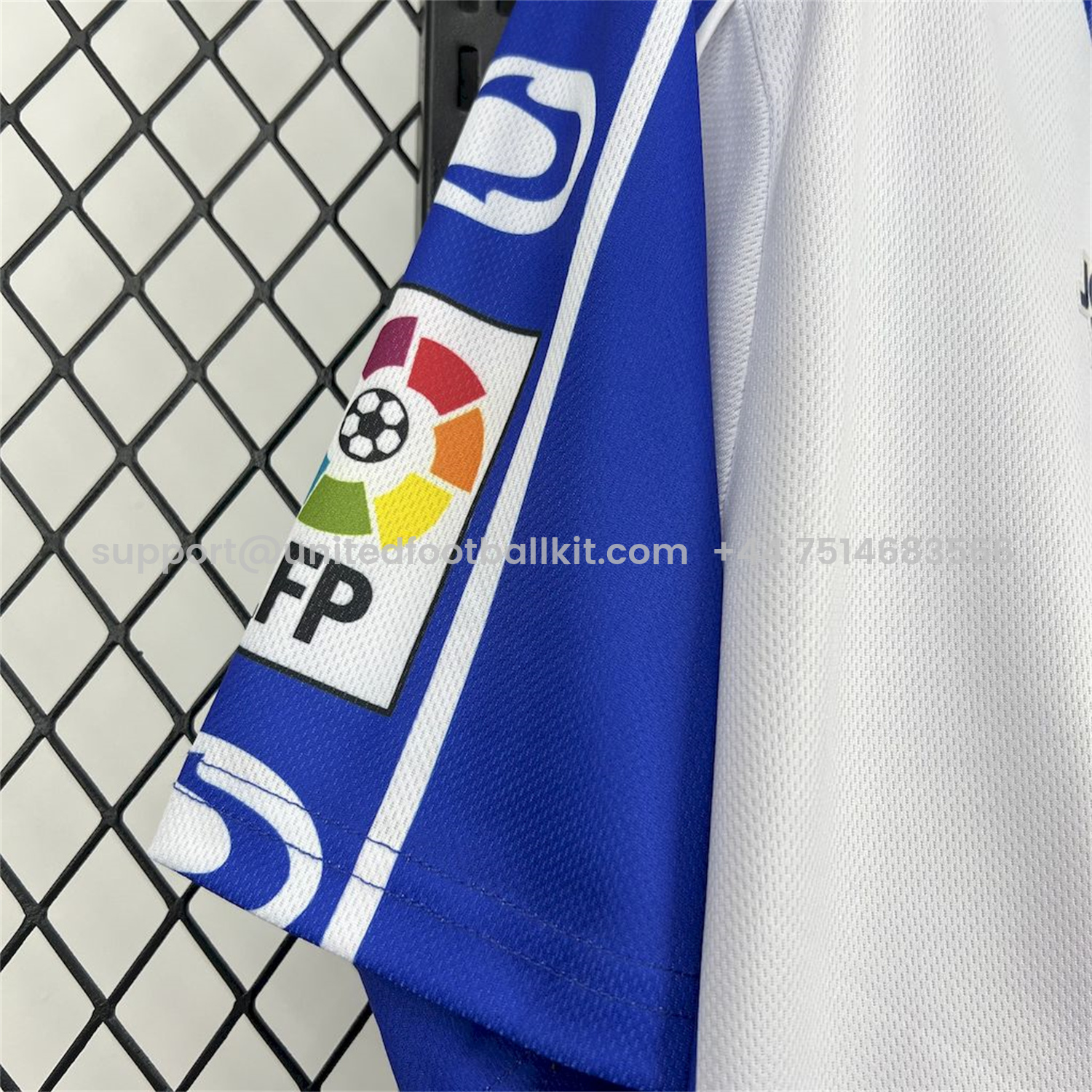 Unitedfootballkit.com | Retro RCD Espanyol 1999-00 Home Jersey -Customize Name, Number and Patch | Worldwide Shipping