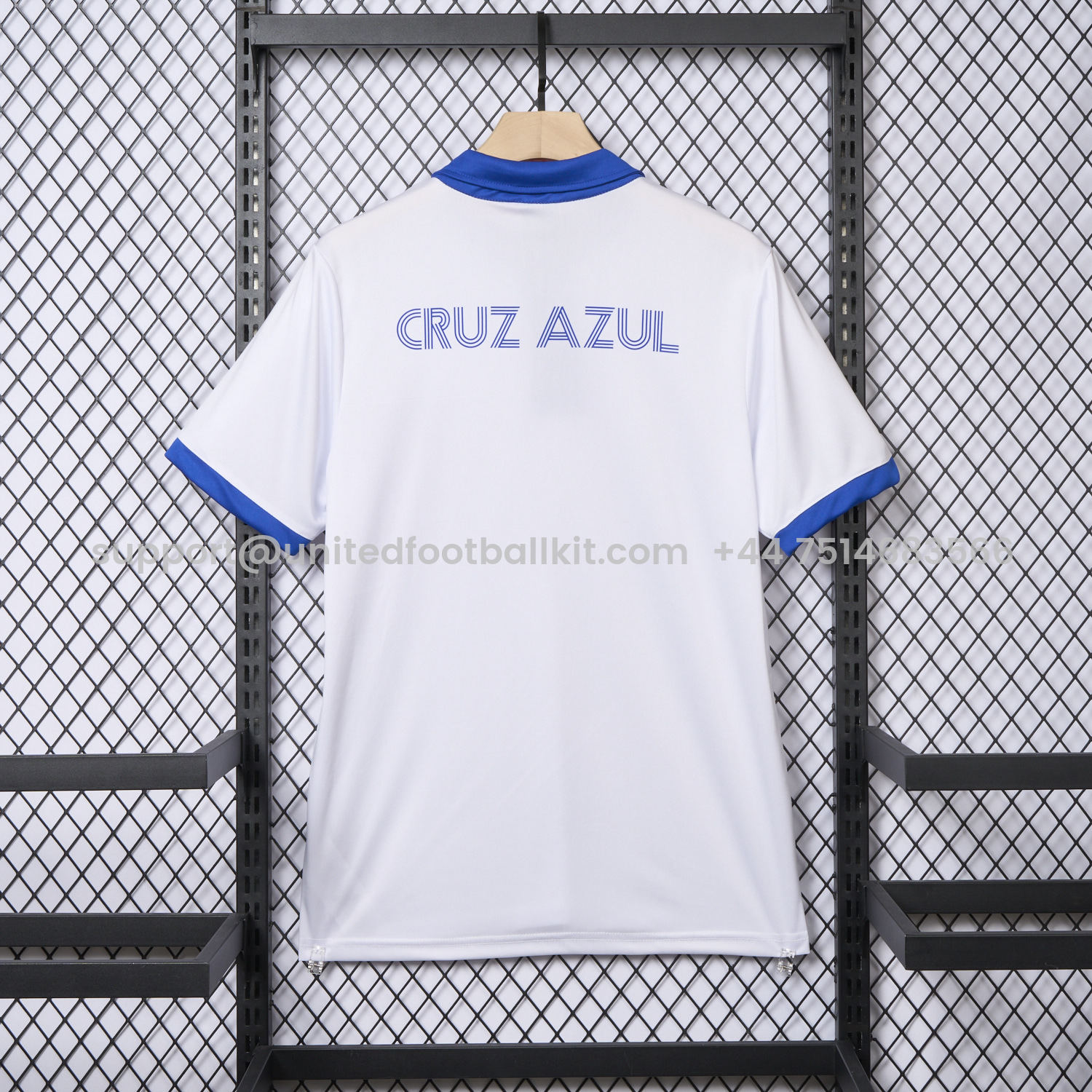 Unitedfootballkit.com | Cruz Azul 25-26 White Special Edition Polo Shirt -Customize Name, Number and Patch | Worldwide Shipping