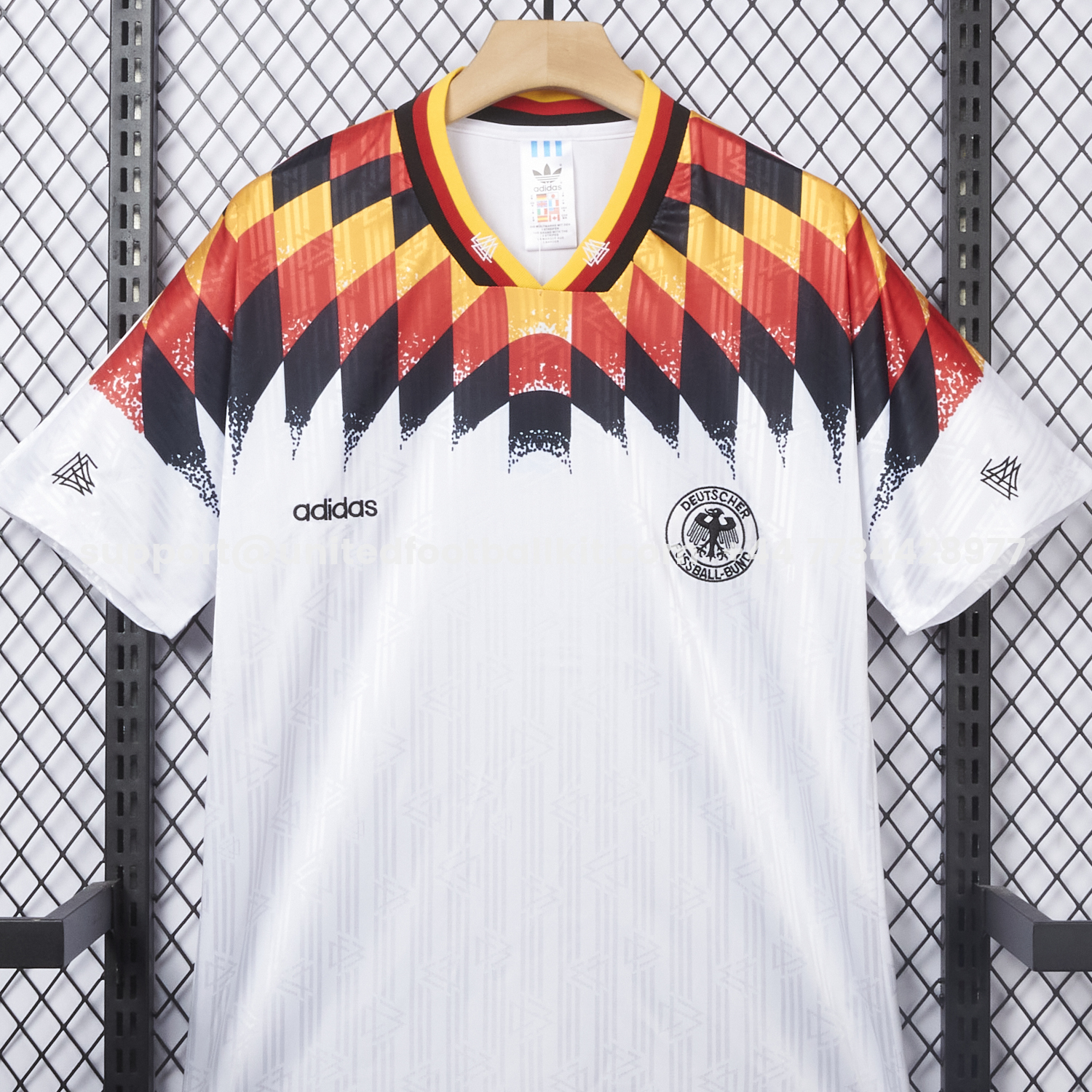Unitedfootballkit.com | Retro Germany 1994 Home Stadium Jersey -Customize Name, Number and Patch | Worldwide Shipping