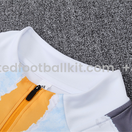 Unitedfootballkit.com | Real Madrid 2025 Kids Long Sleeve Training Set - Three Color Mixing -Customize Name, Number and Patch | Worldwide Shipping