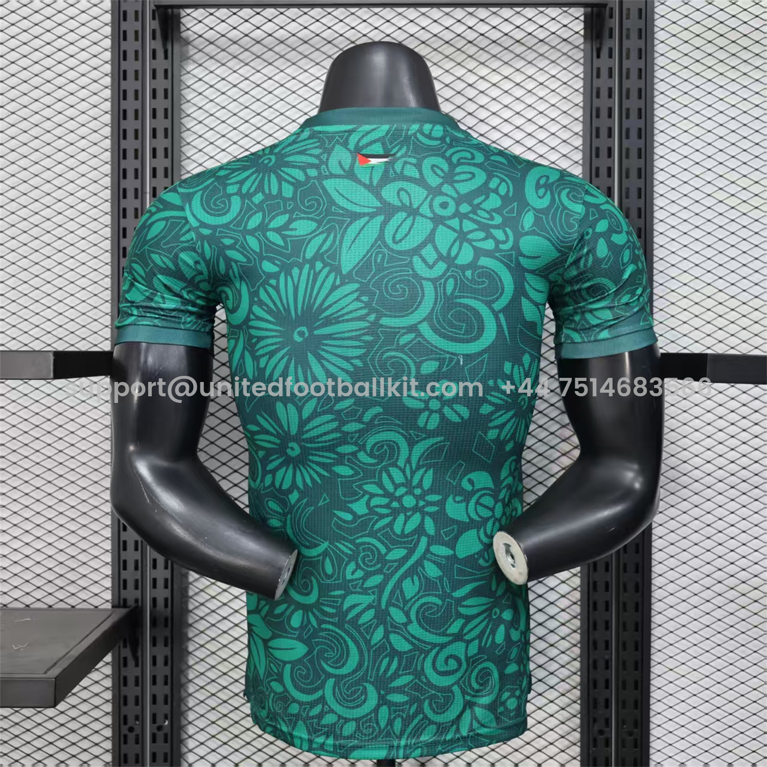 Unitedfootballkit.com | Club Deportivo Palestino Palestine 25-26 Green Flowers Jersey - Player Version -Customize Name, Number and Patch | Worldwide Shipping