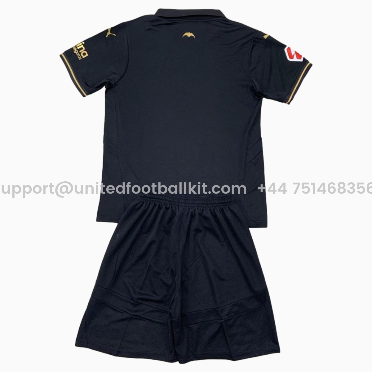Unitedfootballkit.com | Valencia 24-25 Away Kids Kit -Customize Name, Number and Patch | Worldwide Shipping