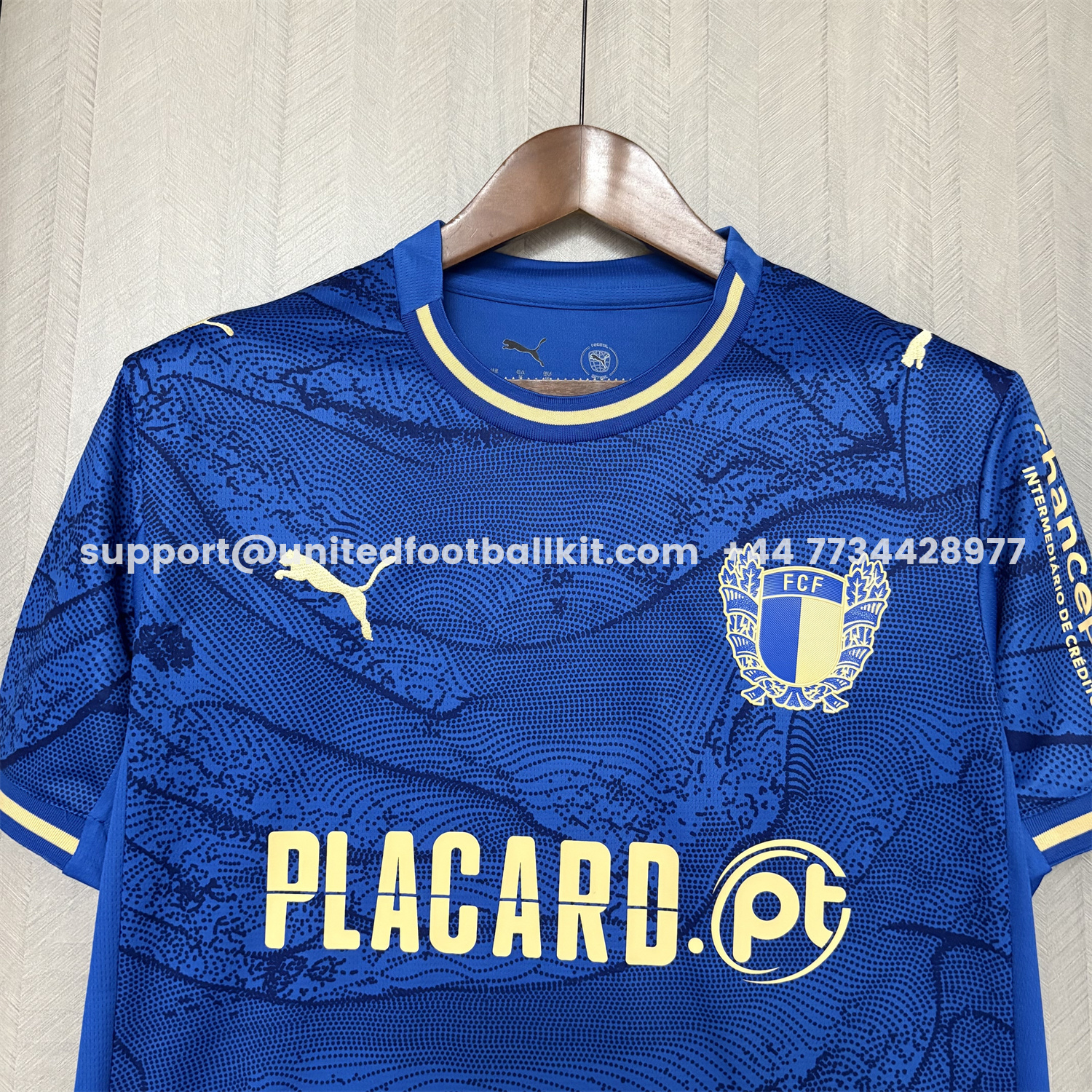 Unitedfootballkit.com | FC Famalicão 25-26 Away Blue Jersey - Fans Version -Customize Name, Number and Patch | Worldwide Shipping
