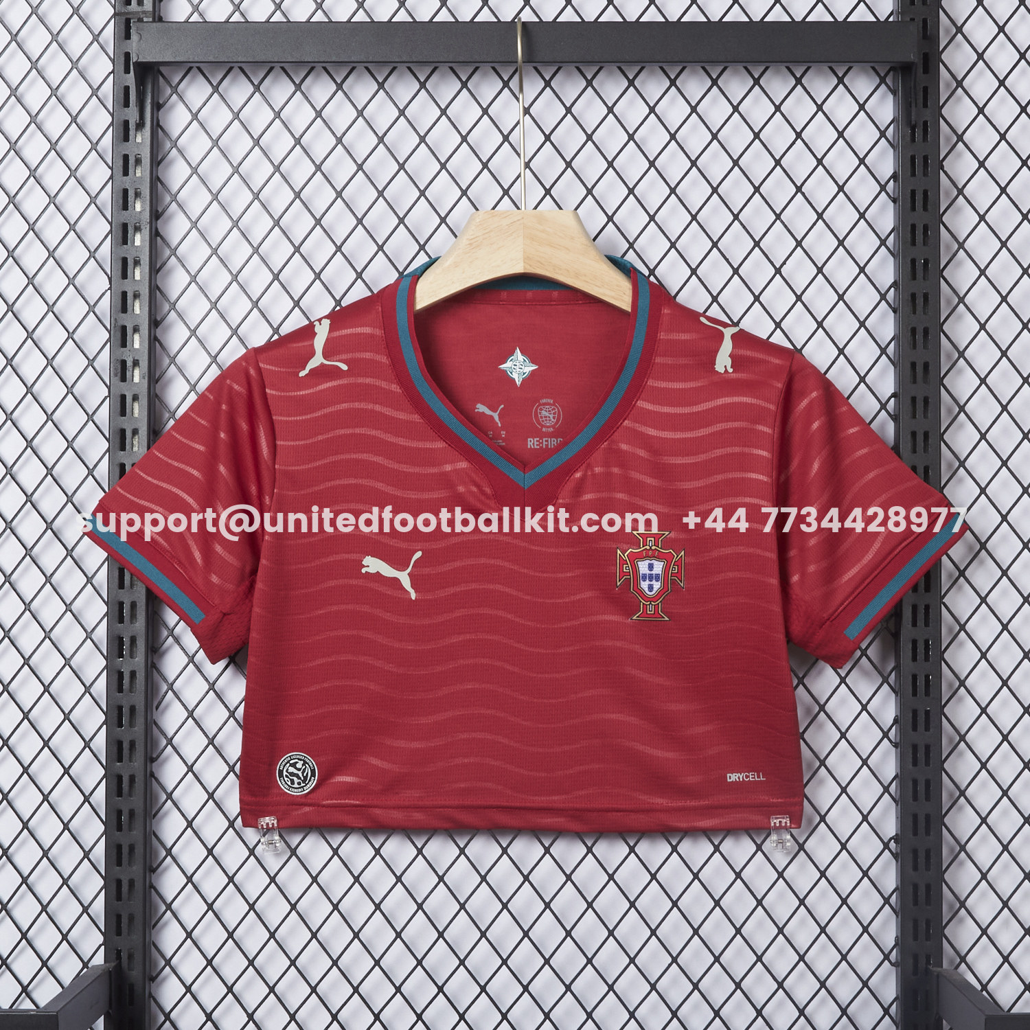 Unitedfootballkit.com | Women's Portugal 2026 Home Cropped Jersey -Customize Name, Number and Patch | Worldwide Shipping