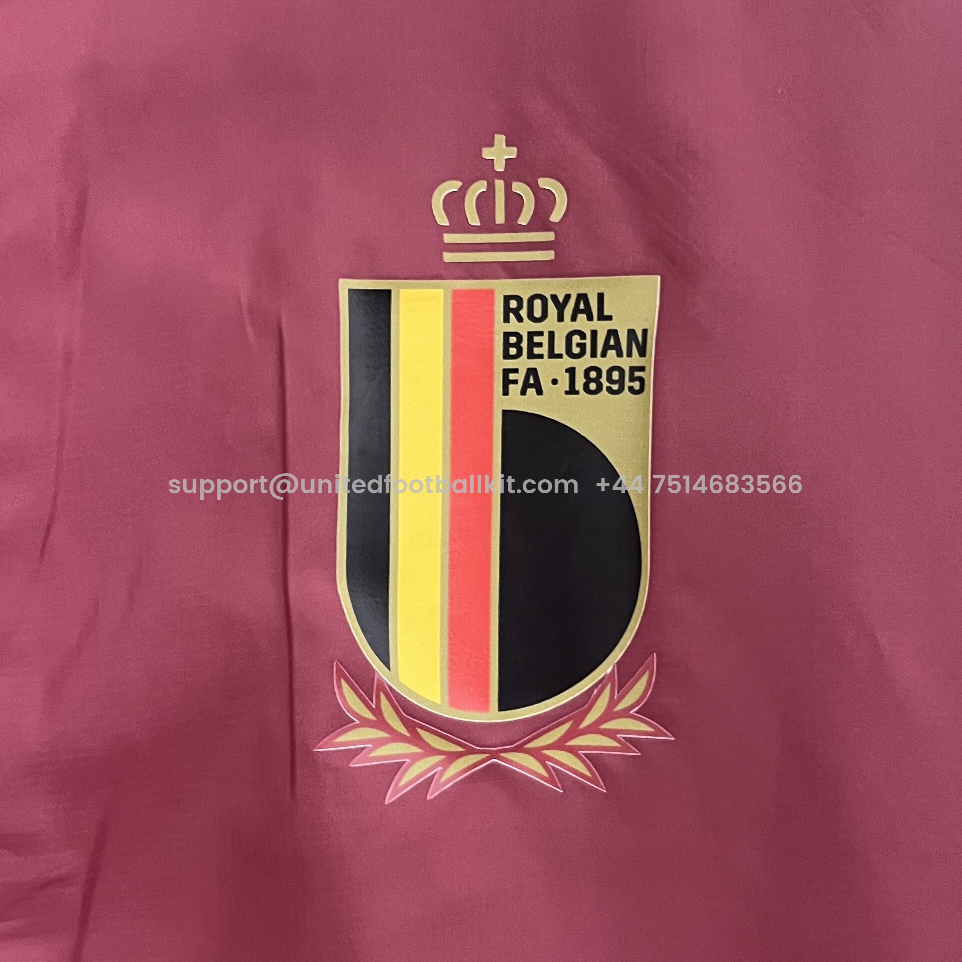 Unitedfootballkit.com | Belgium 2024 Double Sided Reversible Windbreaker - Red & Yellow -Customize Name, Number and Patch | Worldwide Shipping