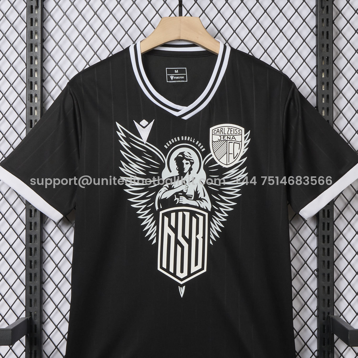 Unitedfootballkit.com | Carl Zeiss Jena 24-25 Black Pre-Match Special Jersey - Fans Version -Customize Name, Number and Patch | Worldwide Shipping