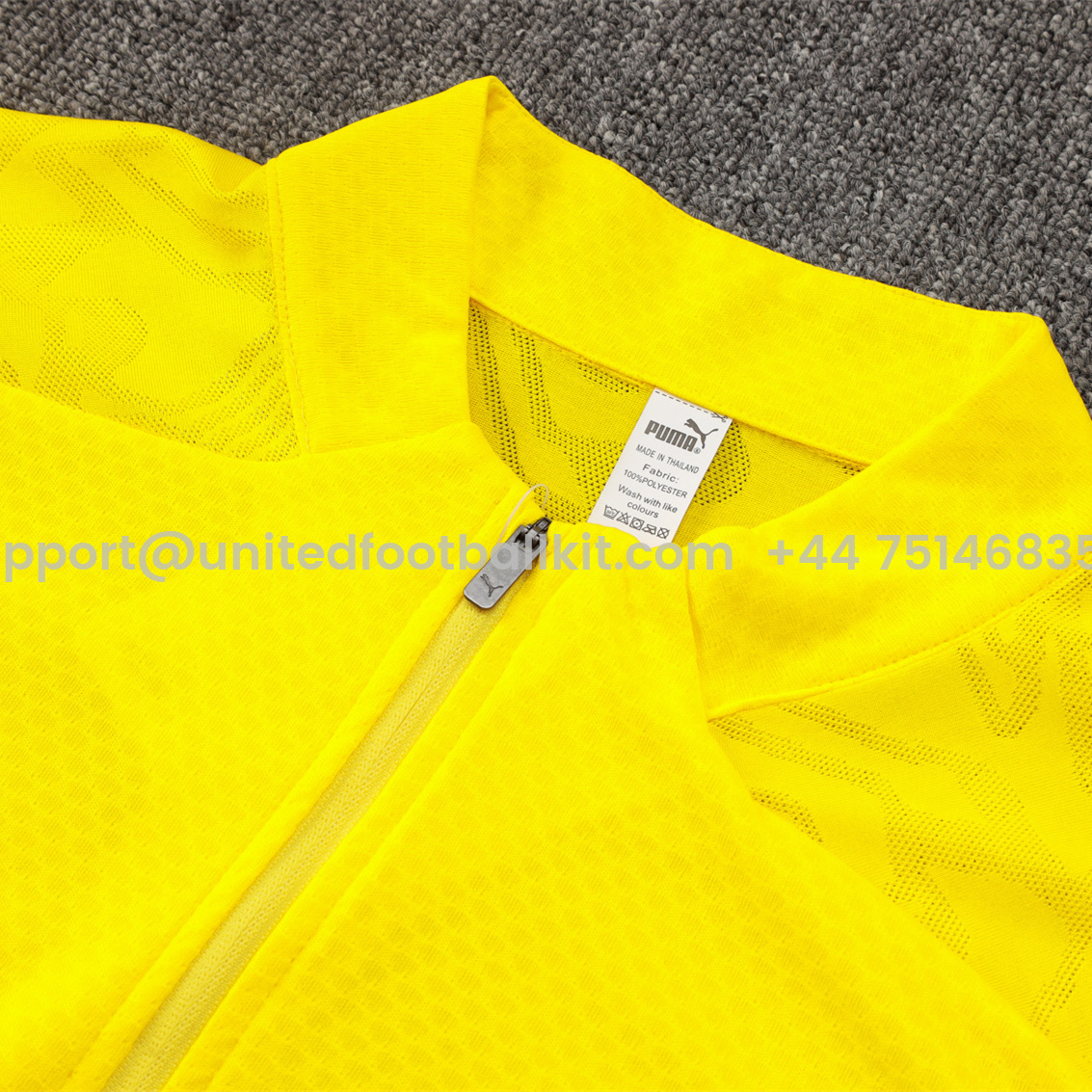 Unitedfootballkit.com | Dortmund 24-25 Long Sleeve Training Set - Player Version - Yellow -Customize Name, Number and Patch | Worldwide Shipping