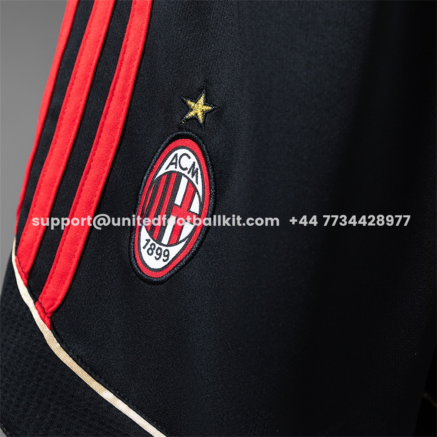 Unitedfootballkit.com | Retro AC Milan 2006-07 Home Shorts -Customize Name, Number and Patch | Worldwide Shipping