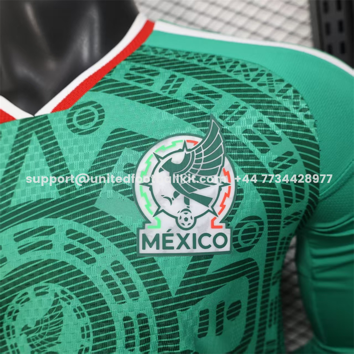 Unitedfootballkit.com | Mexico 2026 Home Long Sleeves Jersey - Player Version -Customize Name, Number and Patch | Worldwide Shipping