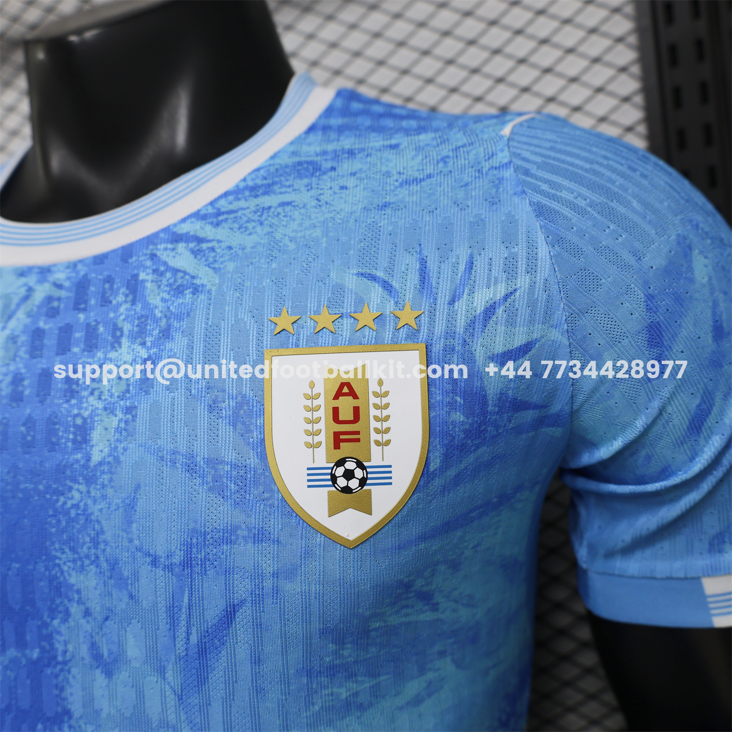 Unitedfootballkit.com | Uruguay 2026 Ice Blue Special Jersey - Player Version -Customize Name, Number and Patch | Worldwide Shipping