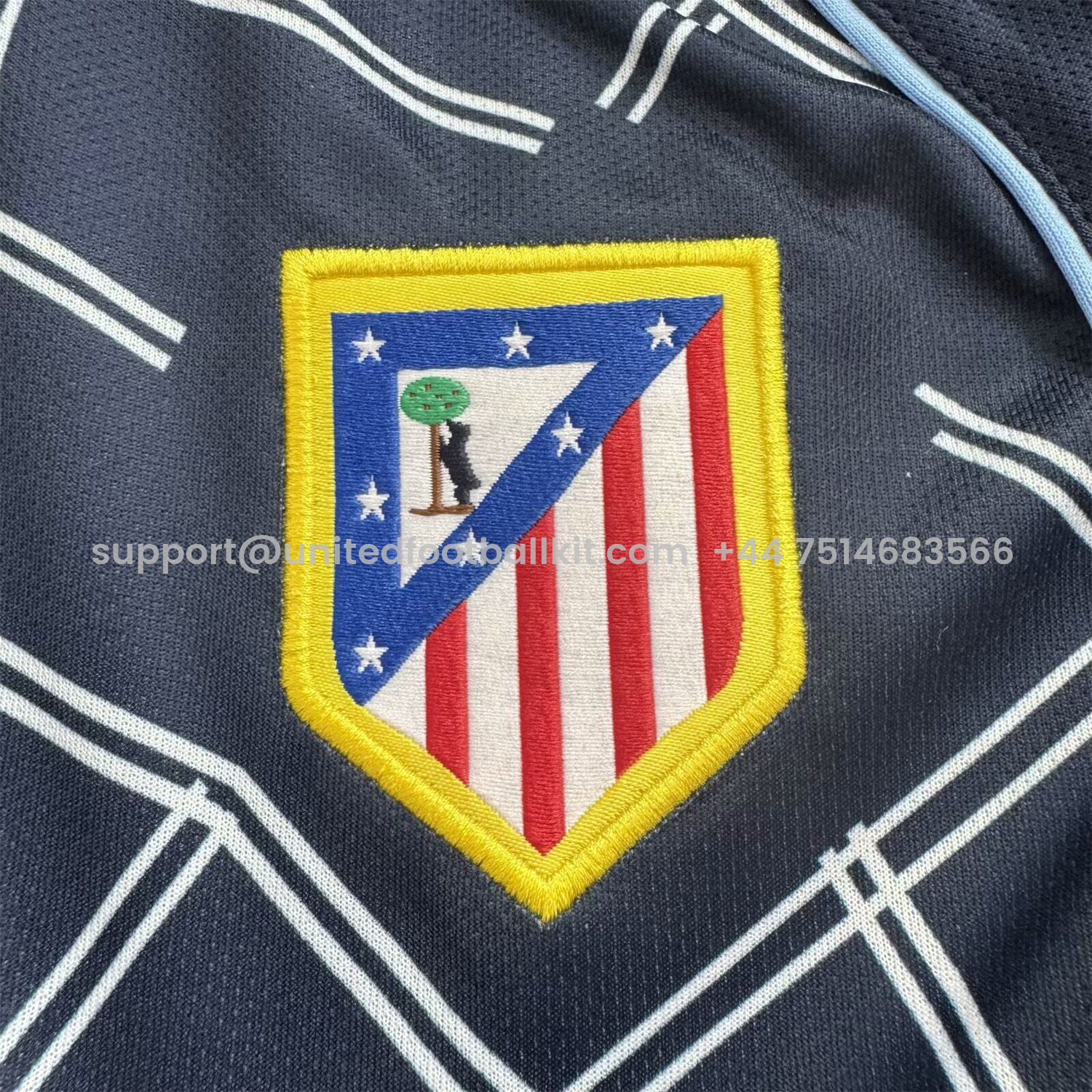 Unitedfootballkit.com | Retro Atletico Madrid 2004-05 Away S.p.i.d.e.r M.a.n Special Long Sleeves Kids Kit -Customize Name, Number and Patch | Worldwide Shipping