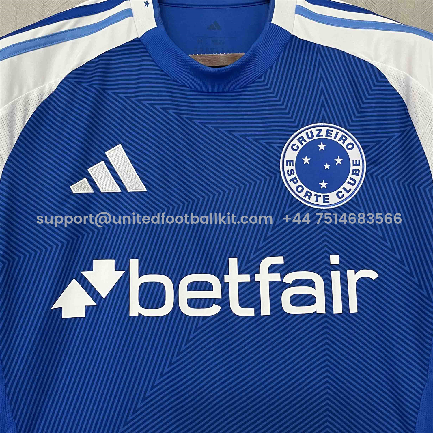 Unitedfootballkit.com | Cruzeiro 25-26 Home Jersey - Fans Version -Customize Name, Number and Patch | Worldwide Shipping