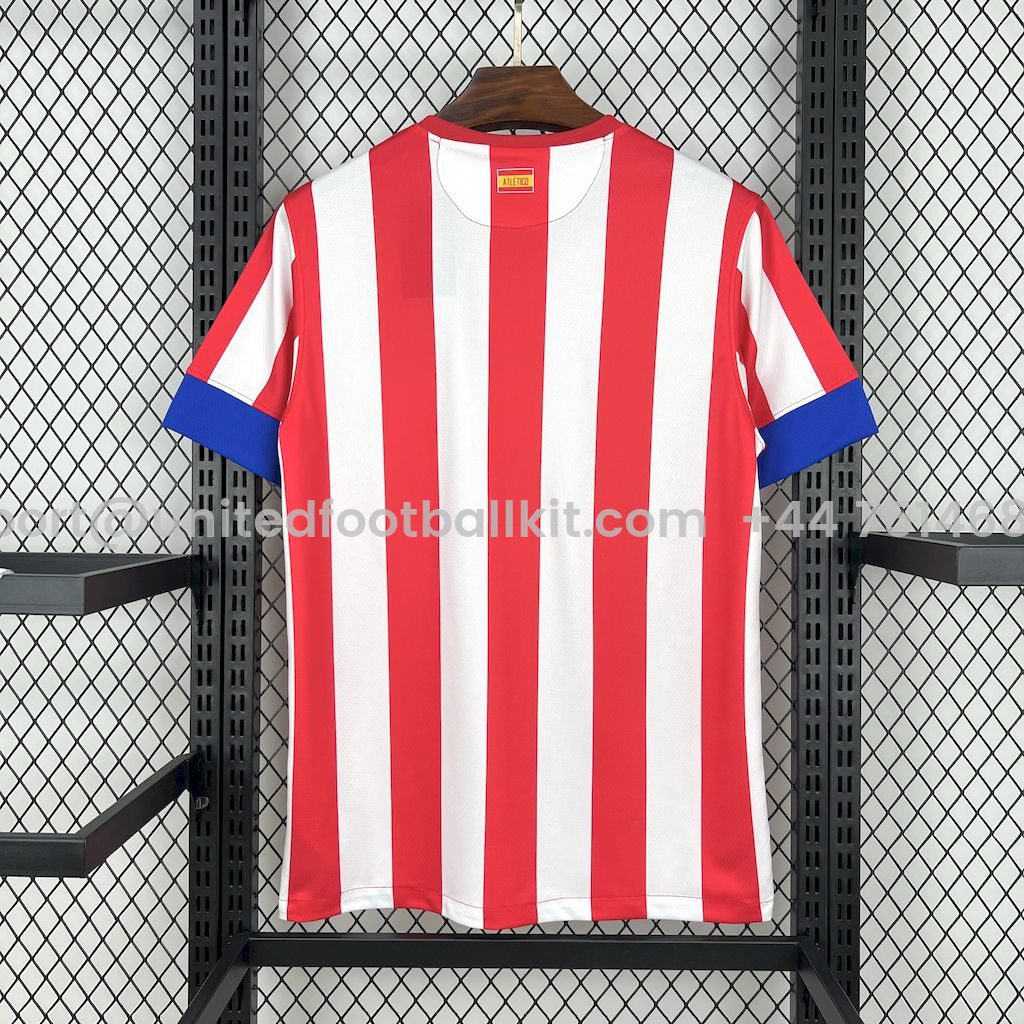 Unitedfootballkit.com | Retro Atletico Madrid 2012-13 Home Jersey -Customize Name, Number and Patch | Worldwide Shipping