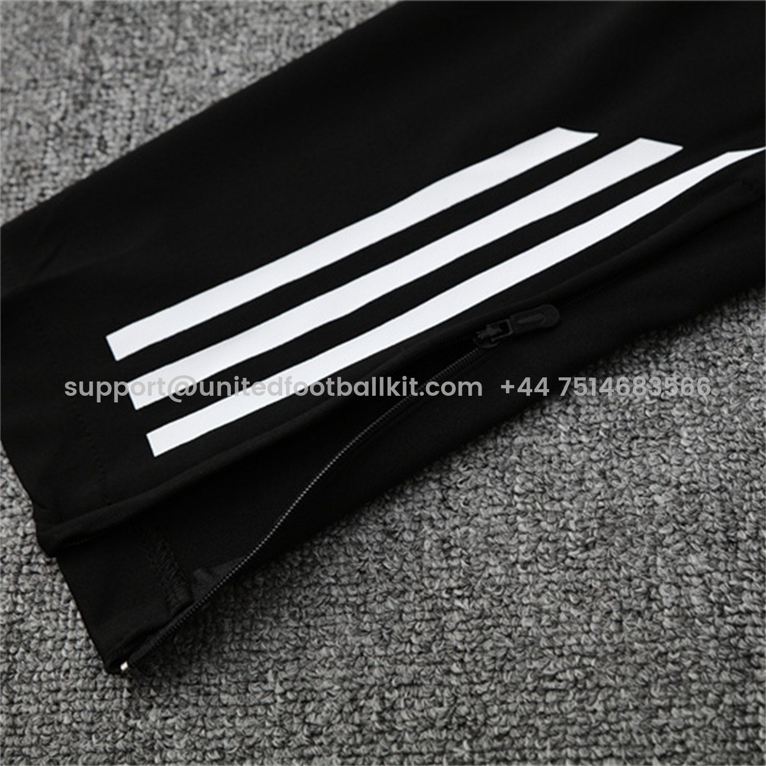 Unitedfootballkit.com | INT M.A.M 25-26 Kid Long Sleeves Training Set - Black Top & Black Pants -Customize Name, Number and Patch | Worldwide Shipping