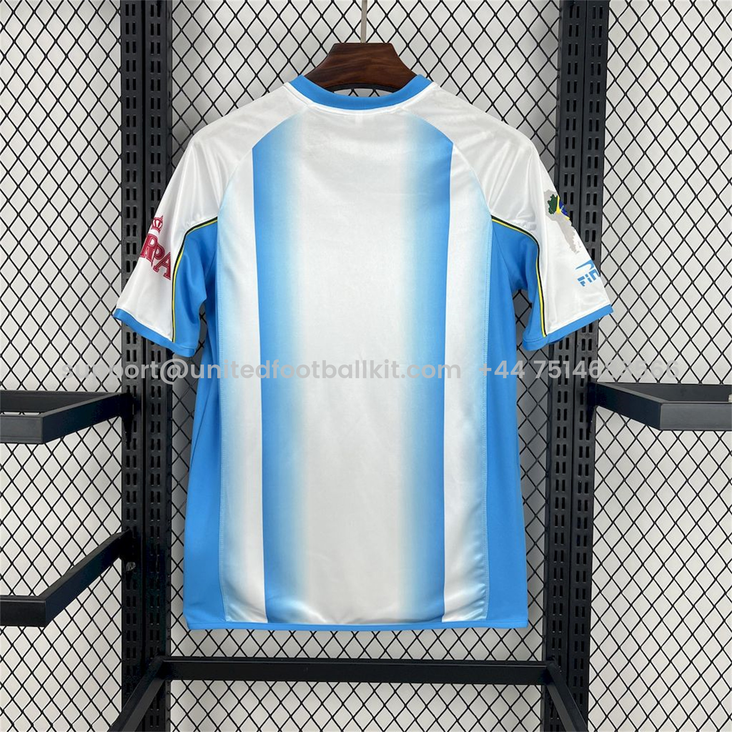 Unitedfootballkit.com | Retro Paysandu 2003 Third Blue Stripe Jersey -Customize Name, Number and Patch | Worldwide Shipping