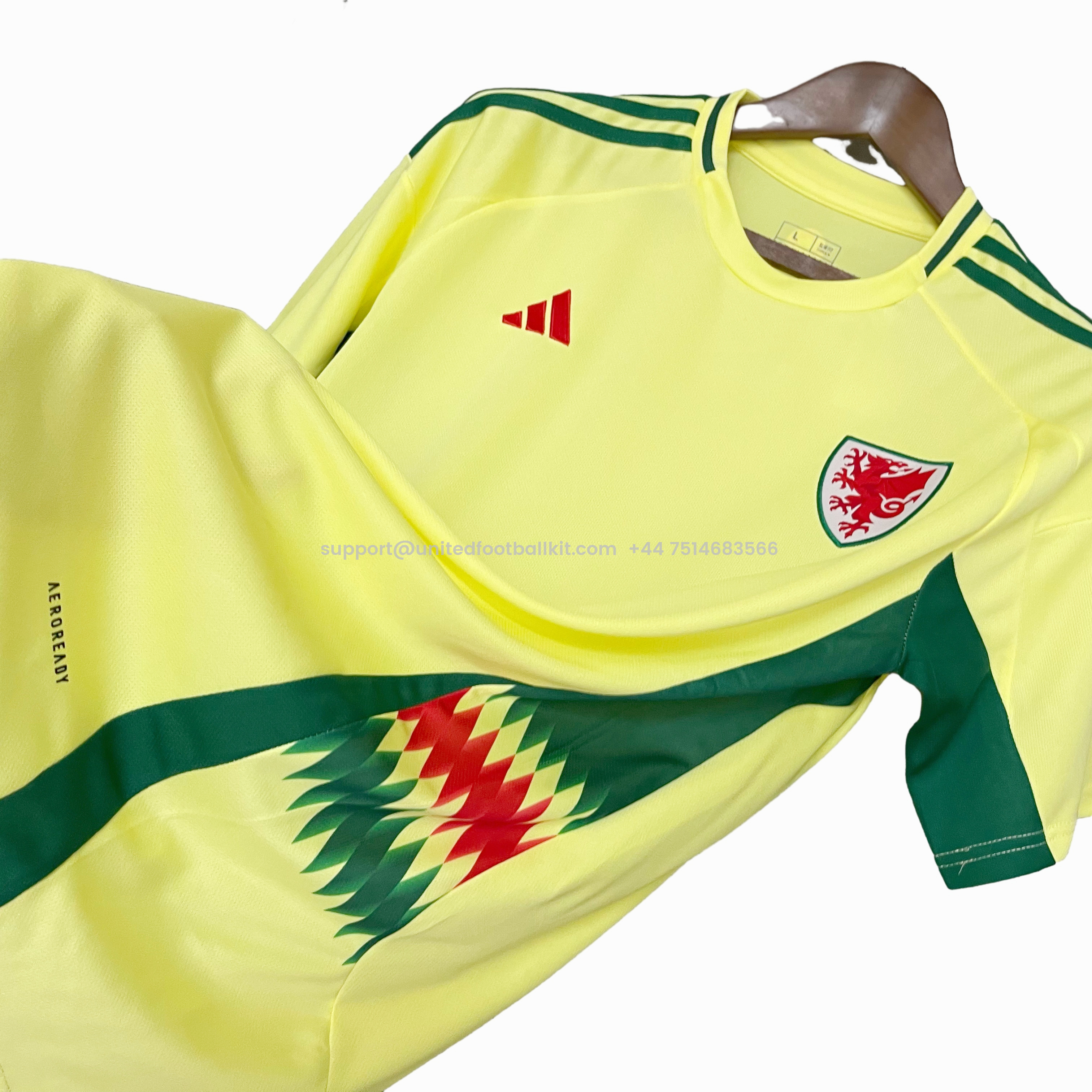 Unitedfootballkit.com | Wales 2024 Away Stadium Jersey - Fans Version -Customize Name, Number and Patch | Worldwide Shipping