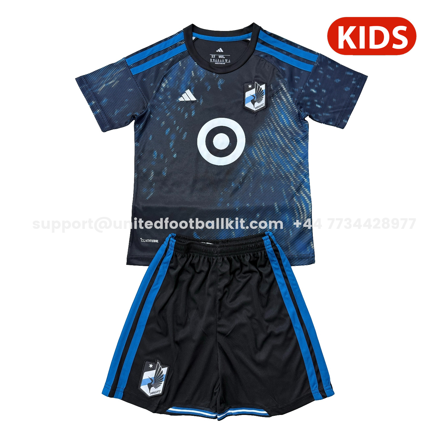Unitedfootballkit.com | Minnesota United 2026 Home Kids Kit -Customize Name, Number and Patch | Worldwide Shipping