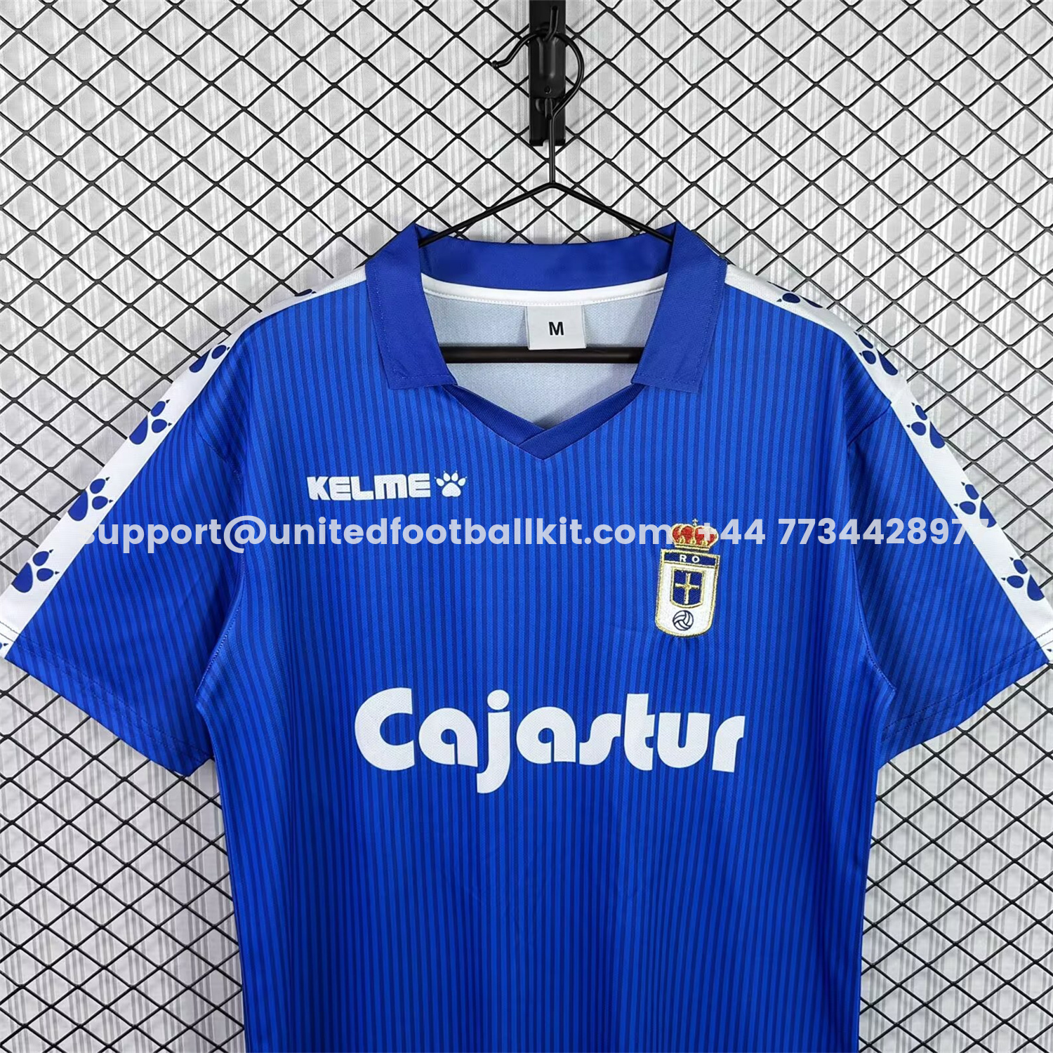 Unitedfootballkit.com | Retro Real Oviedo 1992-93 Home Jersey -Customize Name, Number and Patch | Worldwide Shipping