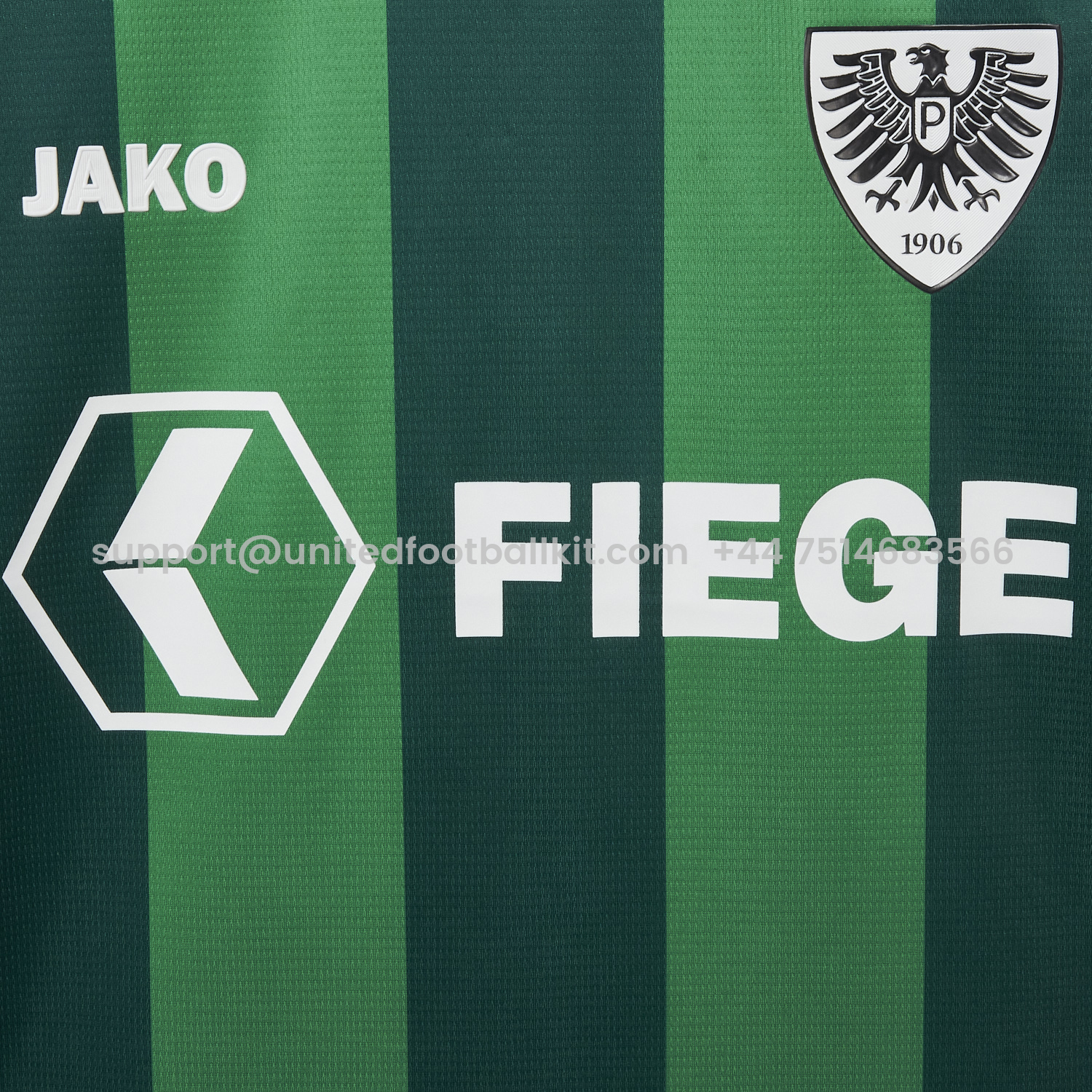 Unitedfootballkit.com | Preussen Munster 25-26 Home Jersey - Fans Version -Customize Name, Number and Patch | Worldwide Shipping