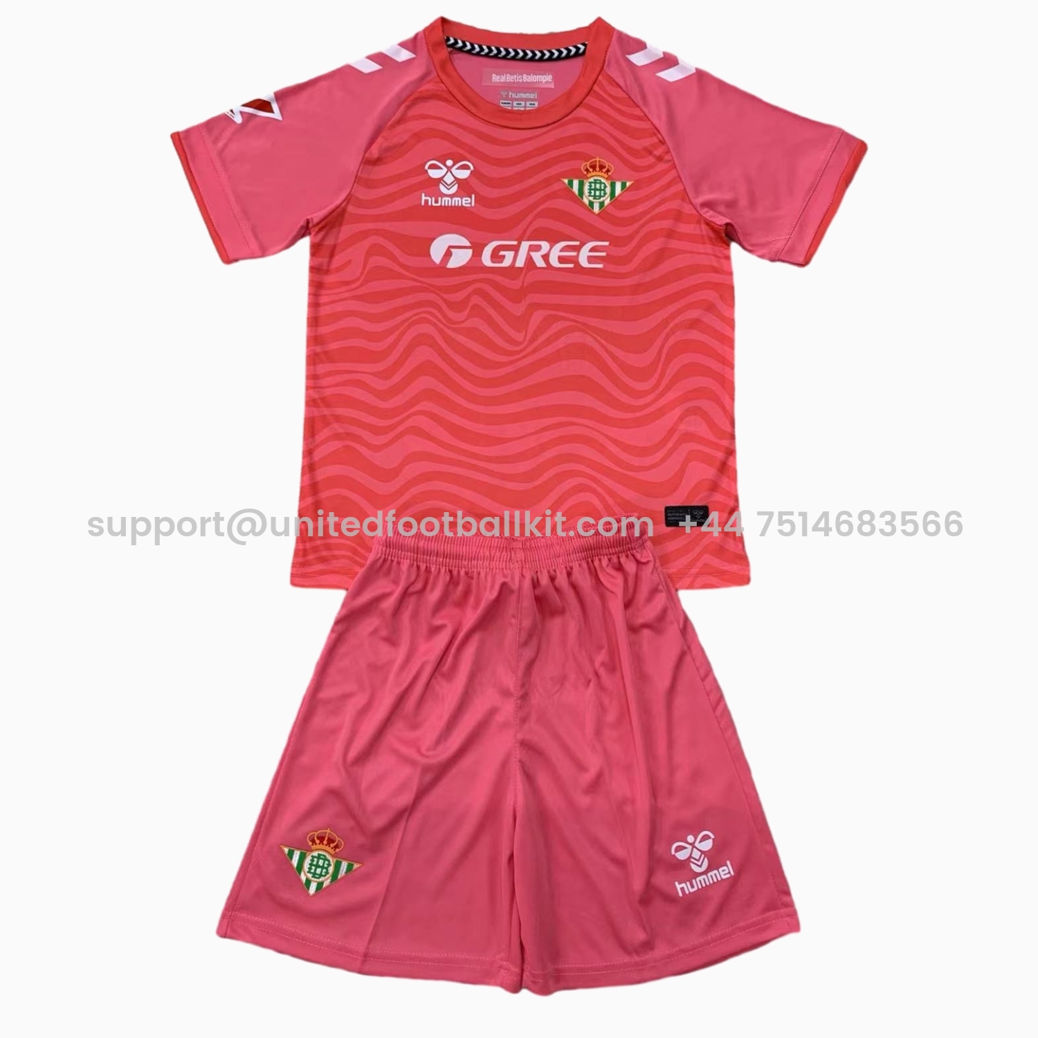 Unitedfootballkit.com | Real Betis 24-25 Pink Goalkeeper Men's Adult Jersey Set - Fans Version -Customize Name, Number and Patch | Worldwide Shipping