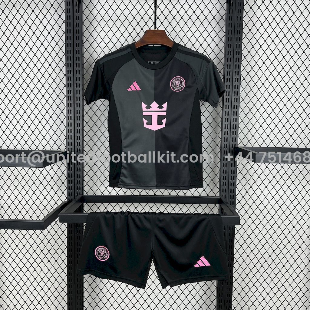 Unitedfootballkit.com | INT M.A.M 2025 Away Kids Kit -Customize Name, Number and Patch | Worldwide Shipping