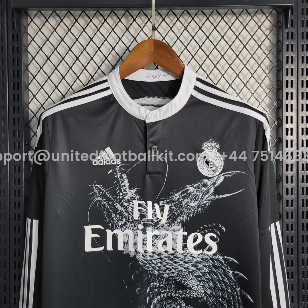 Unitedfootballkit.com | Retro Real Madrid 14-15 Third Long Sleeve Jersey -Customize Name, Number and Patch | Worldwide Shipping