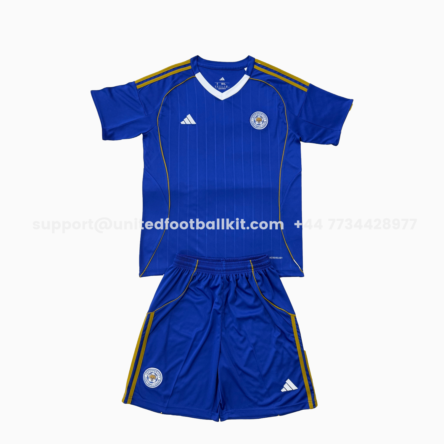 Unitedfootballkit.com | Leicester City 25-26 Home Men's Adult Jersey Set - Fans Version -Customize Name, Number and Patch | Worldwide Shipping