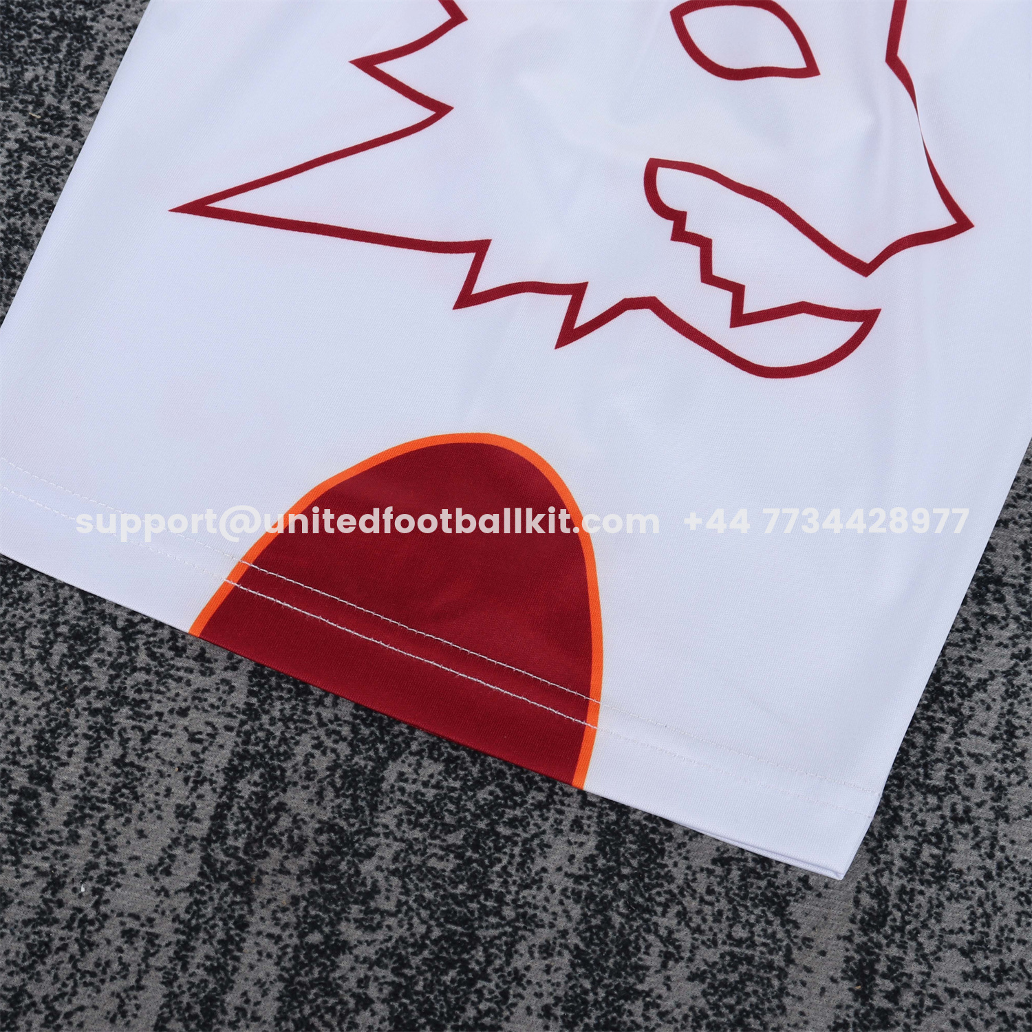 Unitedfootballkit.com | Retro Roma 1999-00 Home Kids Kit -Customize Name, Number and Patch | Worldwide Shipping