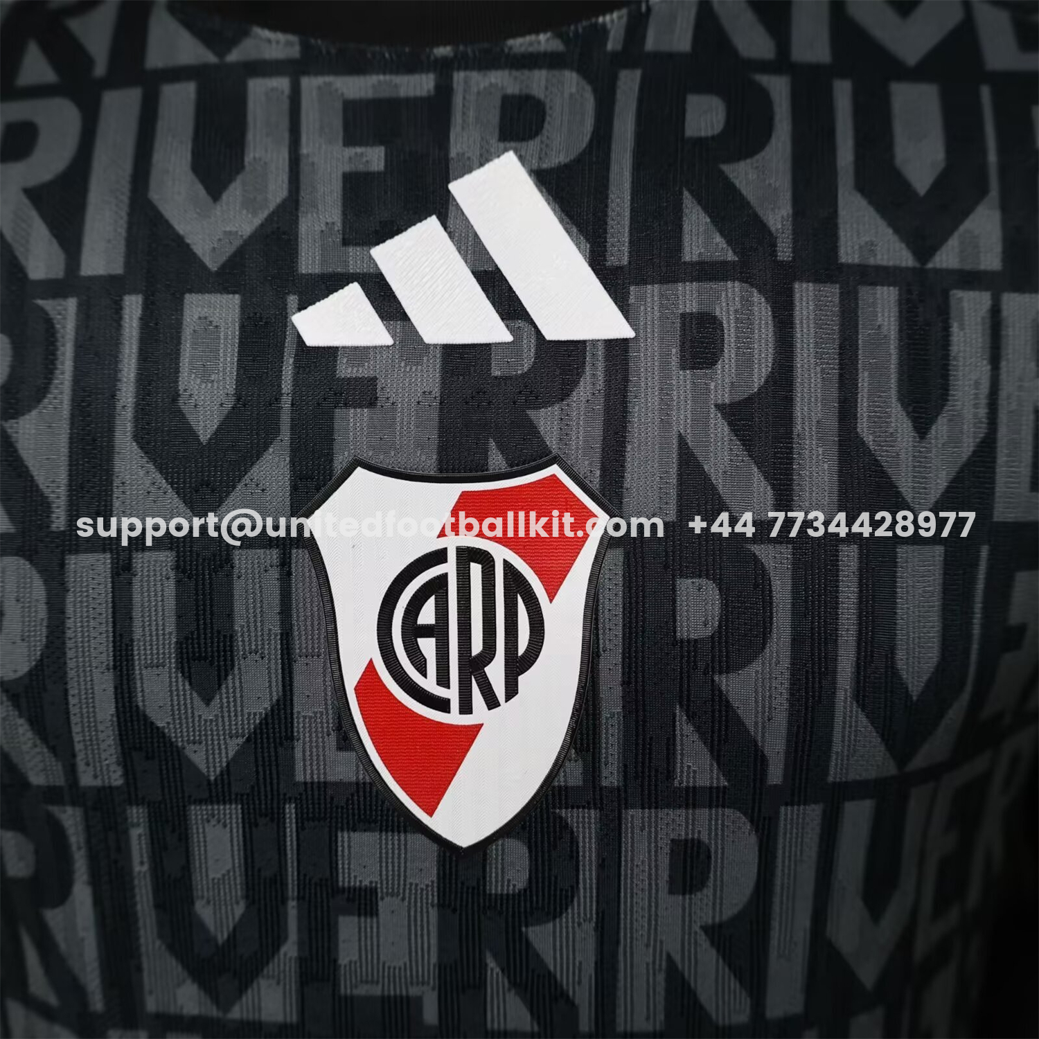 Unitedfootballkit.com | River Plate 25-26 Black Special Jersey - Player Version -Customize Name, Number and Patch | Worldwide Shipping