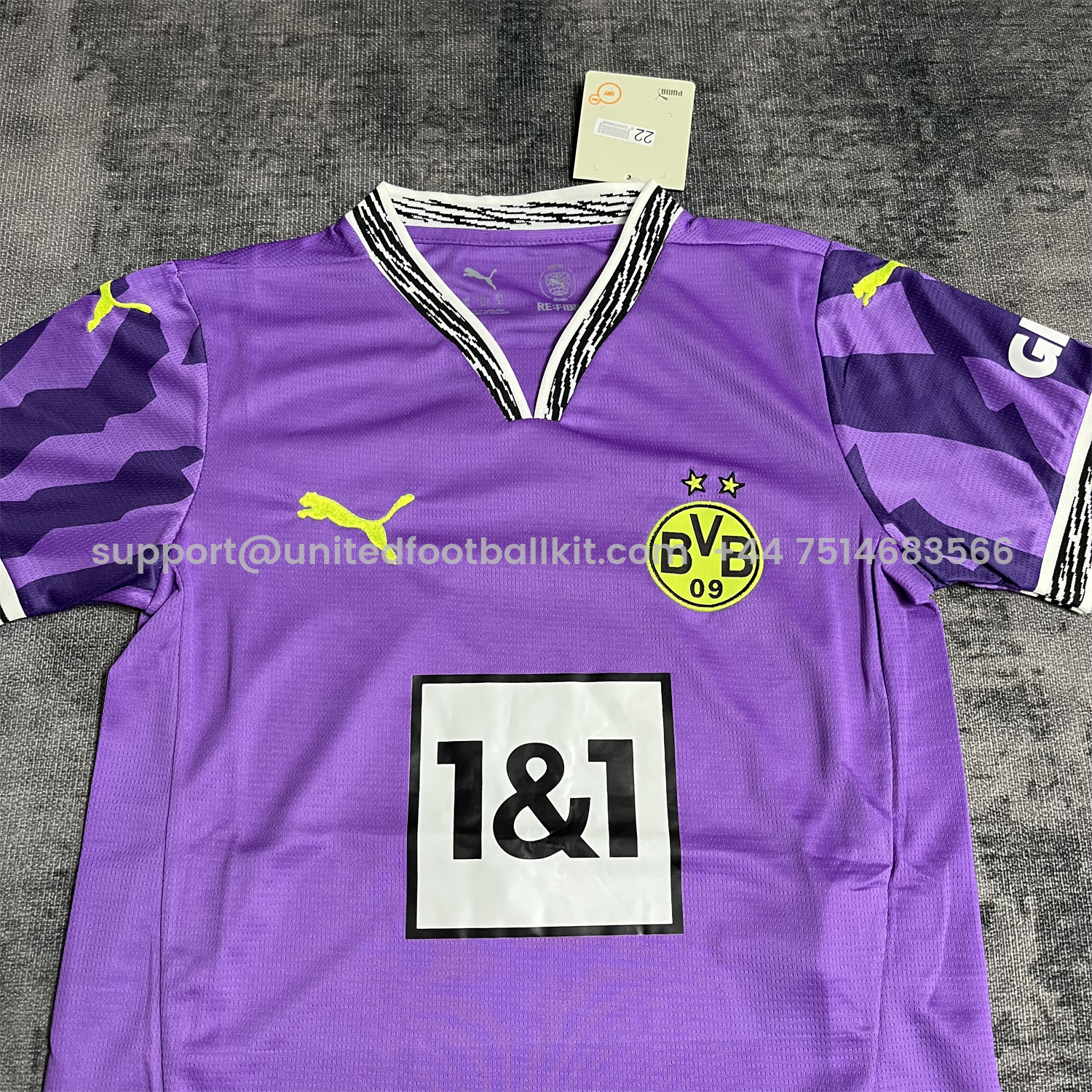 Unitedfootballkit.com | Dortmund 24-25 Purple Goalkeeper Special Edition Kids Kit -Customize Name, Number and Patch | Worldwide Shipping