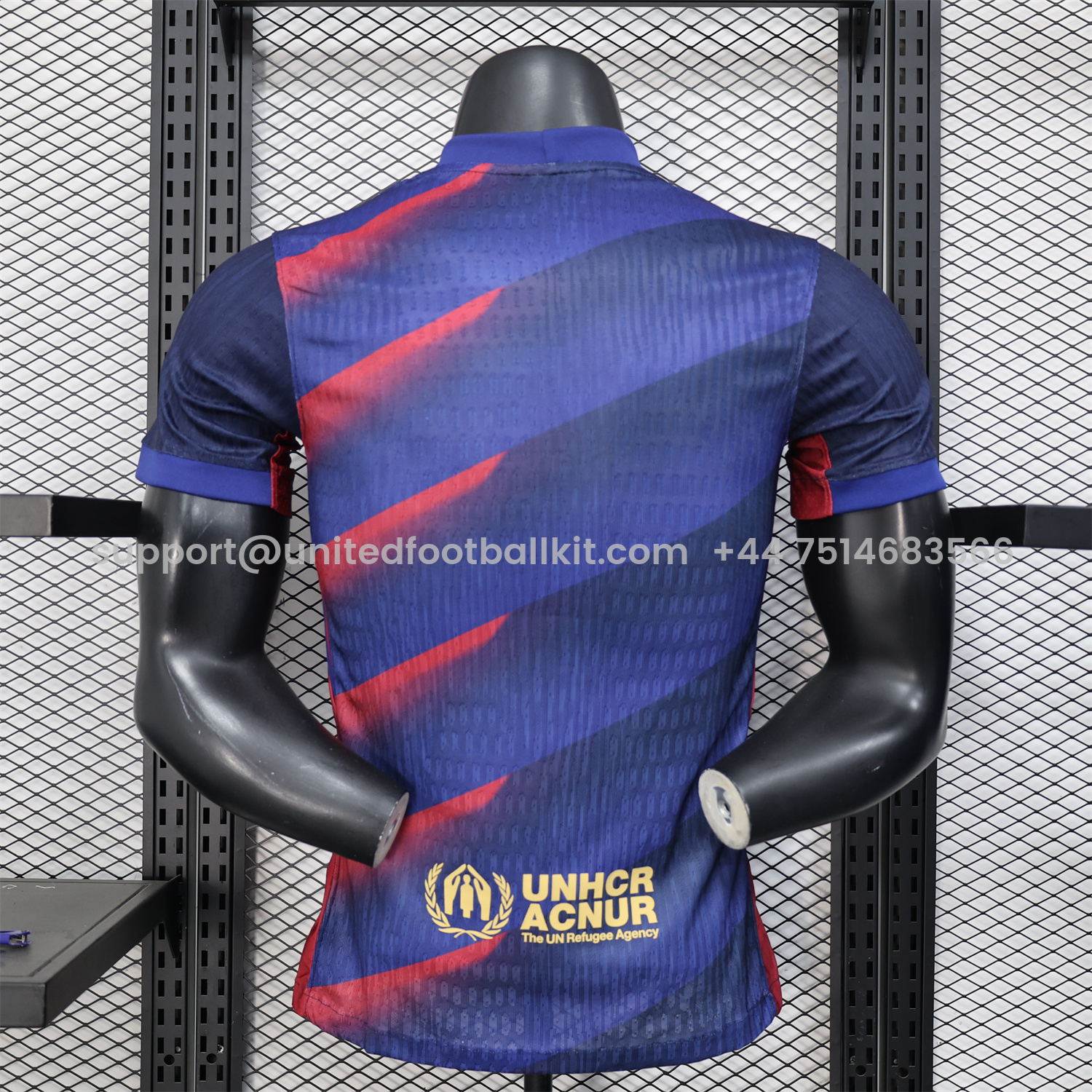 Unitedfootballkit.com | Barcelona 25-26 Red Diagonal Special Blue Jersey - Player Version -Customize Name, Number and Patch | Worldwide Shipping