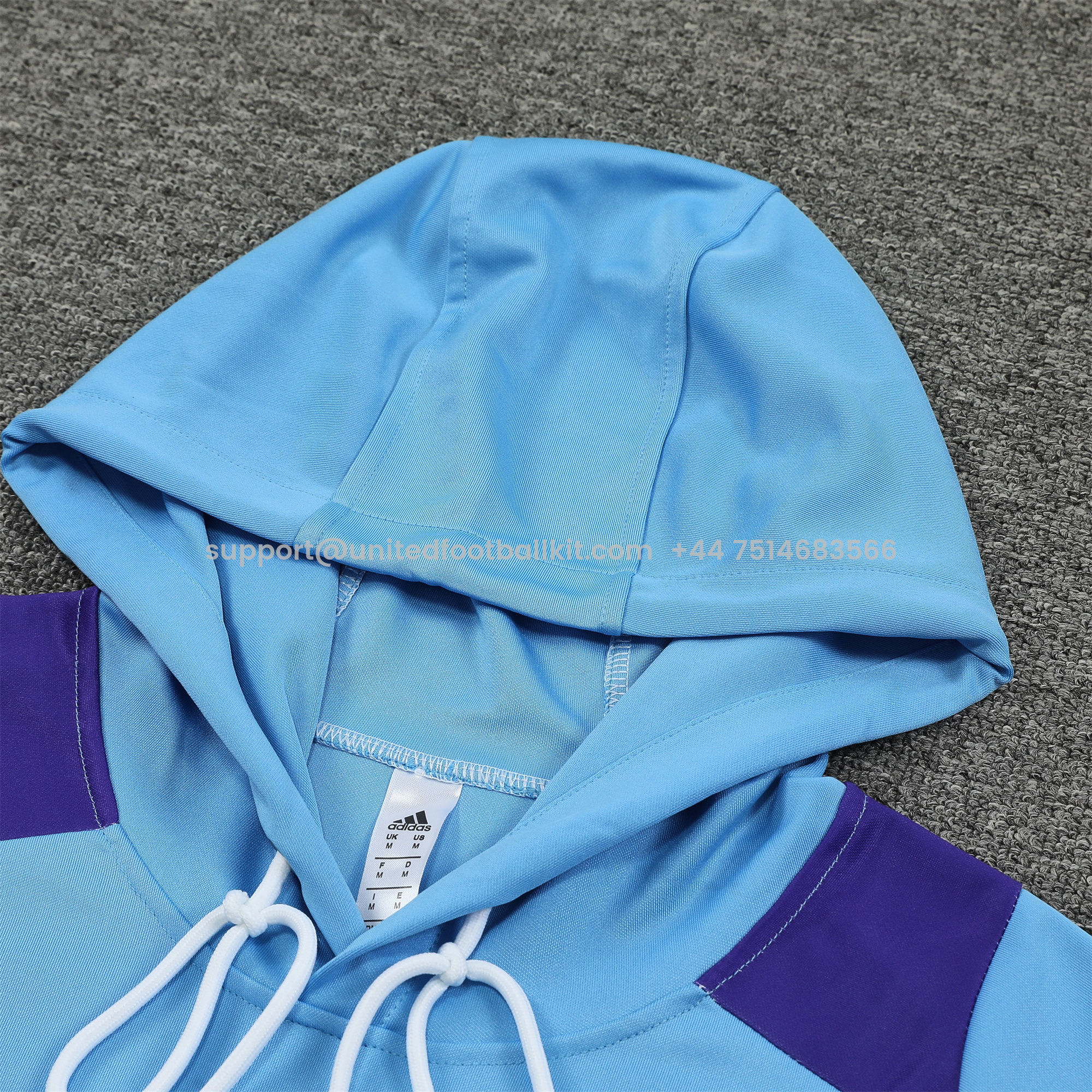 Unitedfootballkit.com | Argentina 24-25 Long Sleeve Training Set - Blue Top and Deep Blue Pants -Customize Name, Number and Patch | Worldwide Shipping