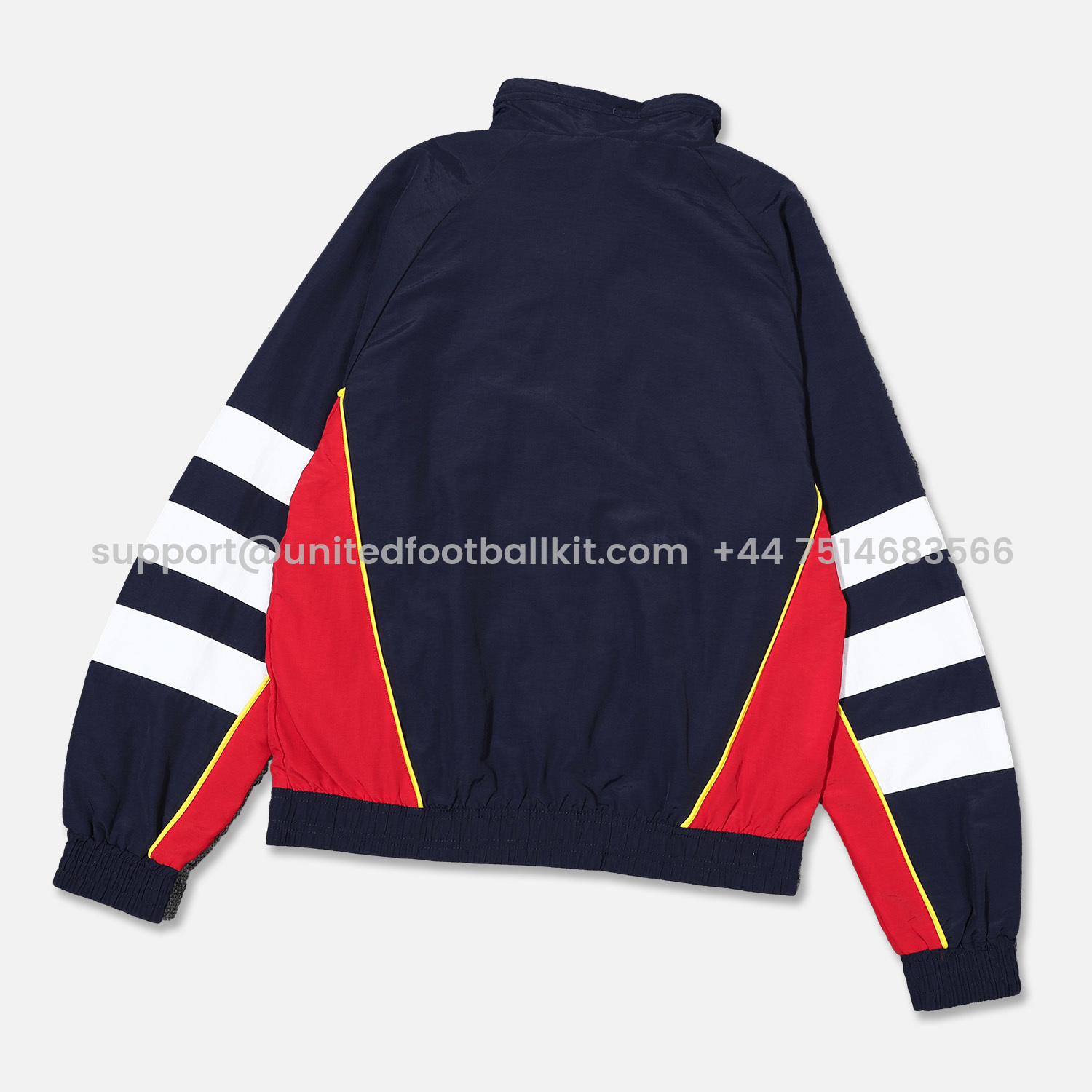 Unitedfootballkit.com | Arsenal 24-25 Blue Throwback Windbreaker Suit - Jackets & Pants -Customize Name, Number and Patch | Worldwide Shipping