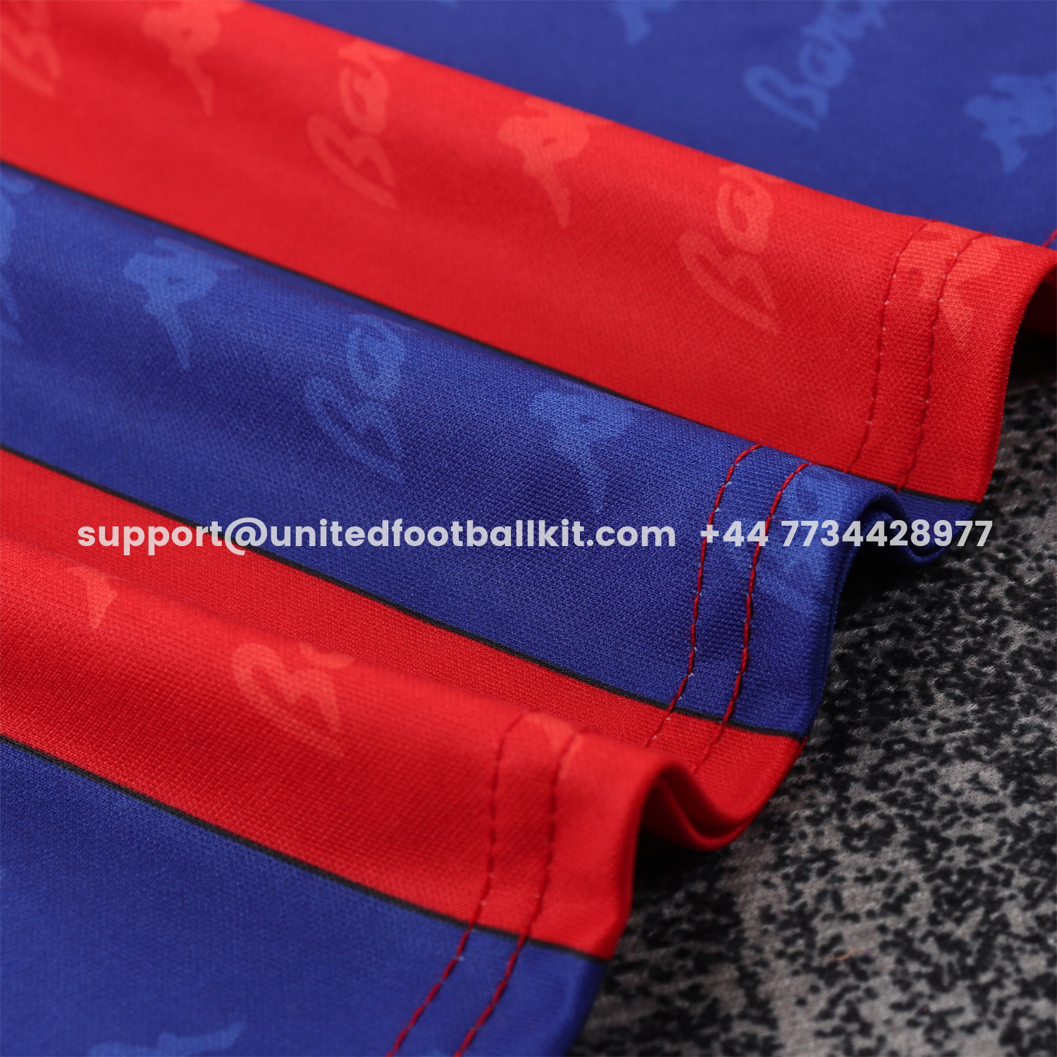 Unitedfootballkit.com | Retro Barcelona 1996-97 Home Kids Kit -Customize Name, Number and Patch | Worldwide Shipping