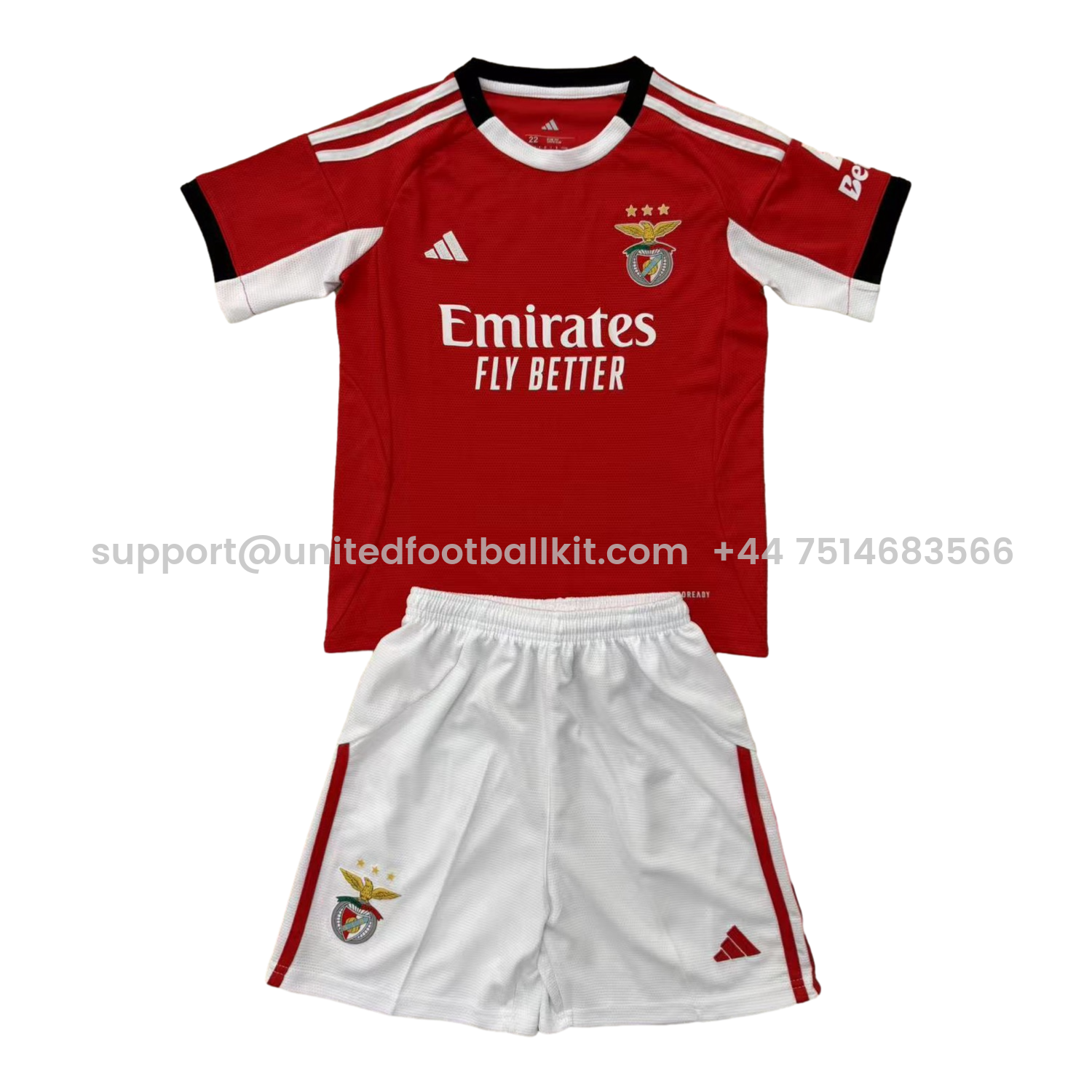 Unitedfootballkit.com | Benfica 25-26 Home Men's Adult Jersey Set - Fans Version -Customize Name, Number and Patch | Worldwide Shipping