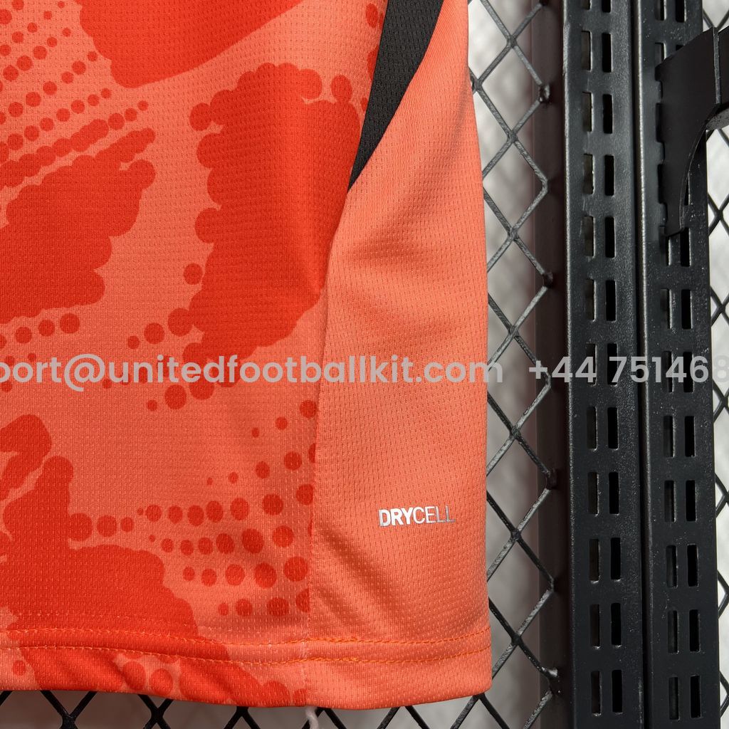 Unitedfootballkit.com | Manchester City 24-25 Orange Goalkeeper Jersey - Fans Version -Customize Name, Number and Patch | Worldwide Shipping