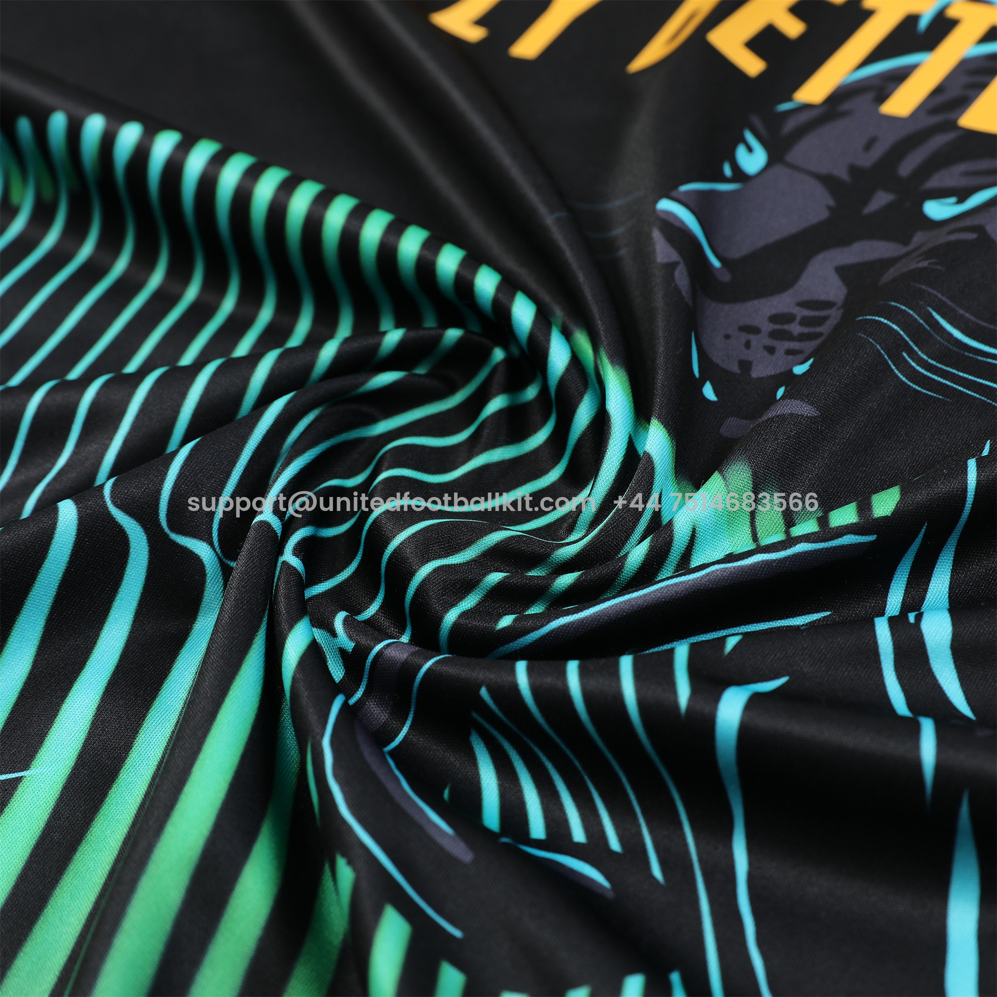 Unitedfootballkit.com | Real Madrid 24-25 Vest Training Set - Green & Black Leopard -Customize Name, Number and Patch | Worldwide Shipping