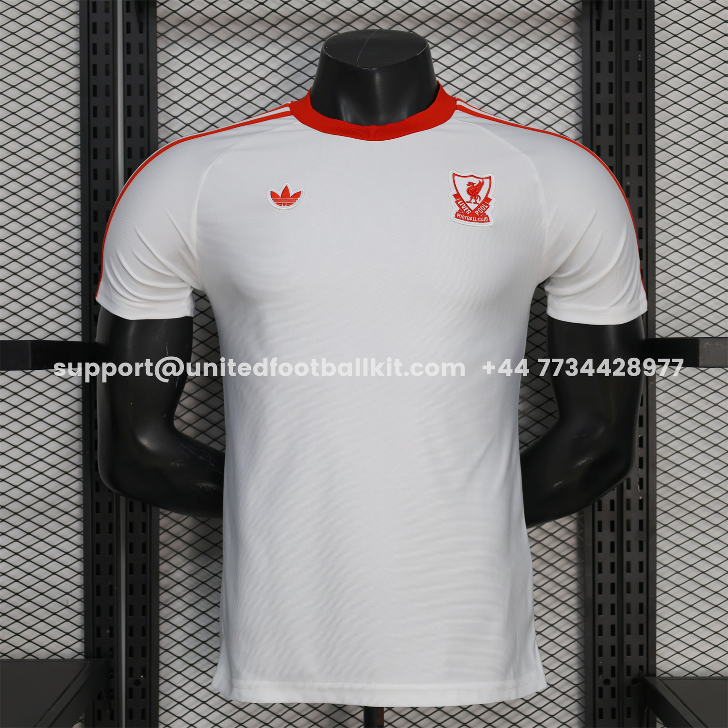 Unitedfootballkit.com | Liver.pool 25-26 Terrace Icon Retro Casual Style White Jersey - Player Version -Customize Name, Number and Patch | Worldwide Shipping