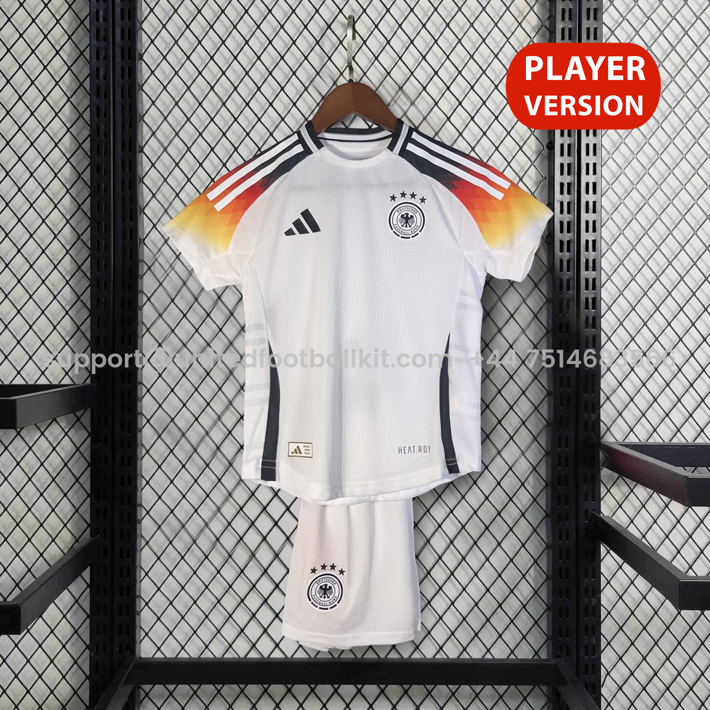Unitedfootballkit.com | Germany 2024 Home Stadium Kids Kit - Player Version -Customize Name, Number and Patch | Worldwide Shipping